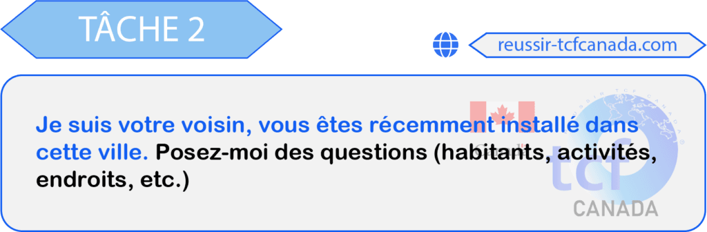 TCF Canada Tâche 2 sujet 5 EO Mars