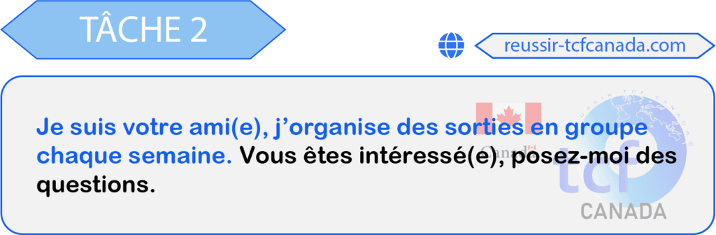 TCF Canada Tâche 2 sujet 4 EO Mai