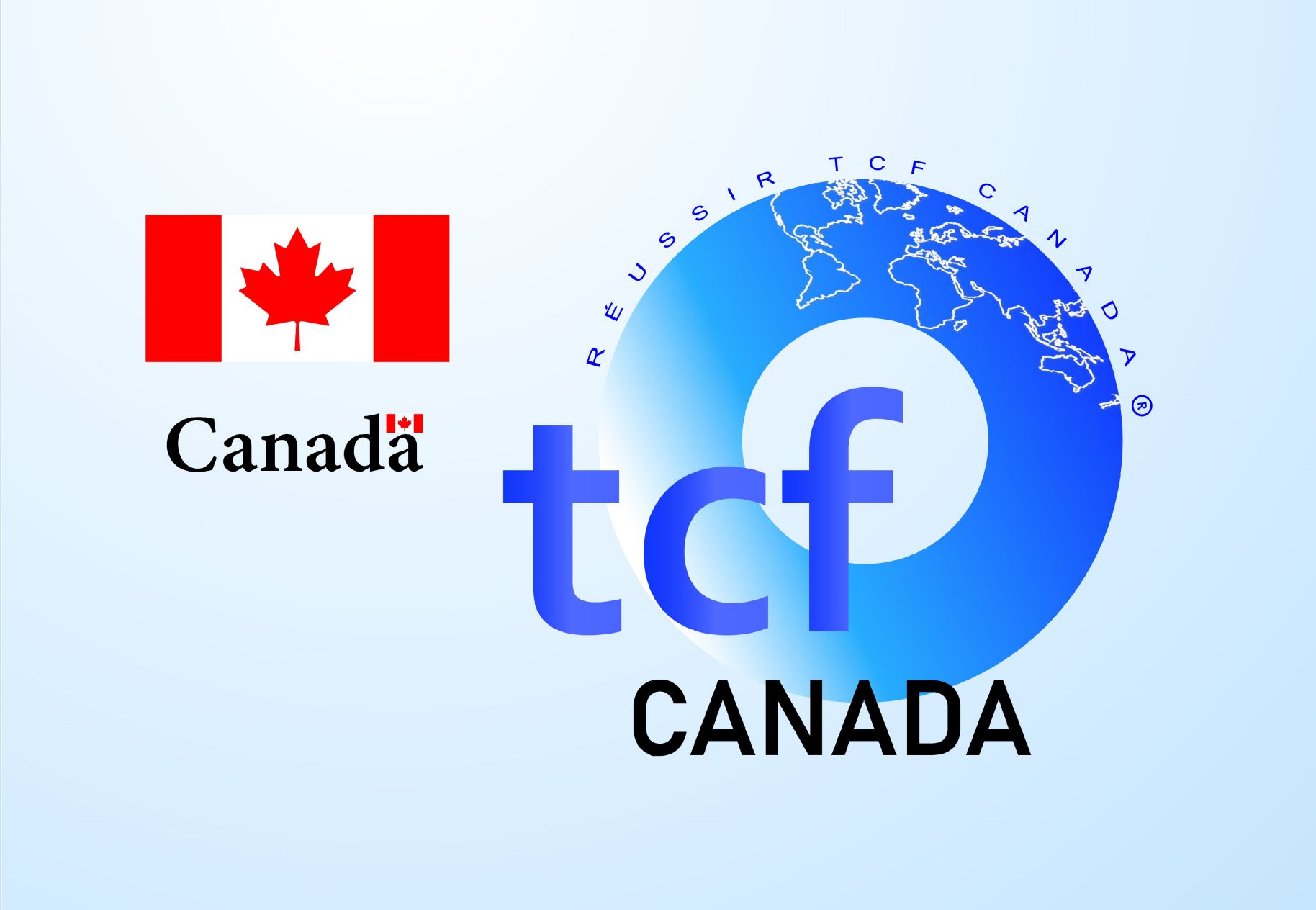 réussir tcf Canada background logo