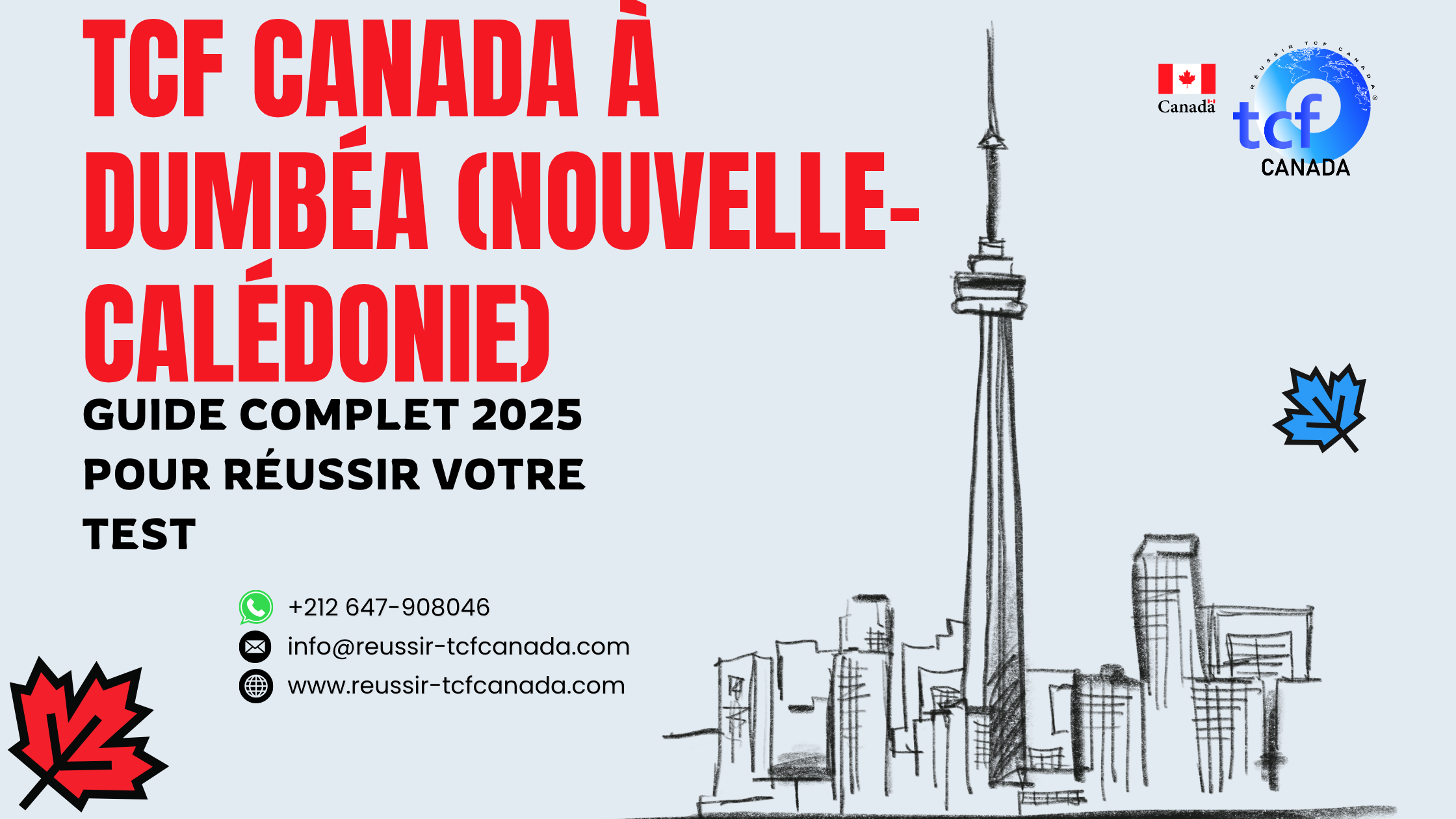 Préparez et réussissez le TCF Canada à Dumbéa avec conseils, packs Nabil et centres officiels.