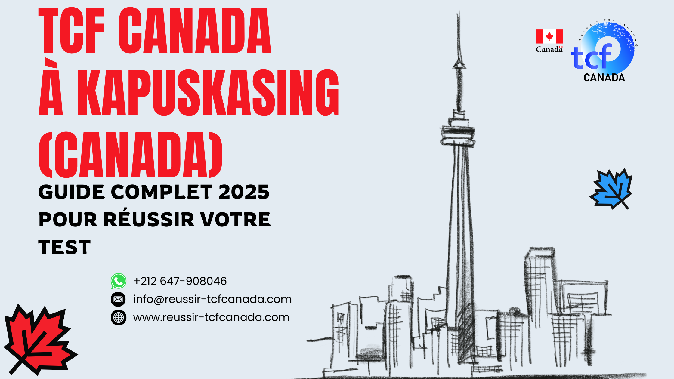 Guide complet pour passer le TCF Canada à Kapuskasing : centres, ressources, Pack Nabil et conseils pour réussir votre examen.