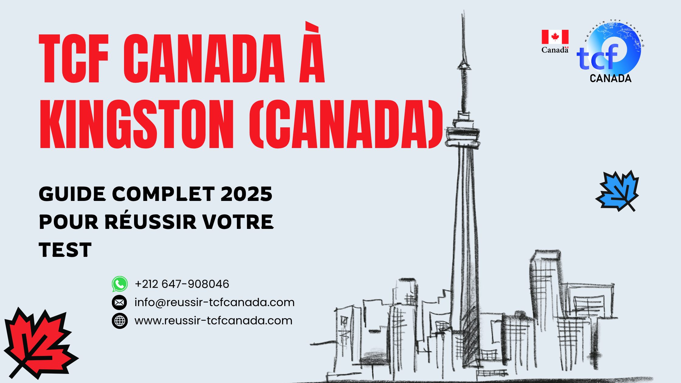 Guide complet pour passer le TCF Canada à Kingston : centres, ressources, Pack Nabil et conseils pour réussir votre examen.