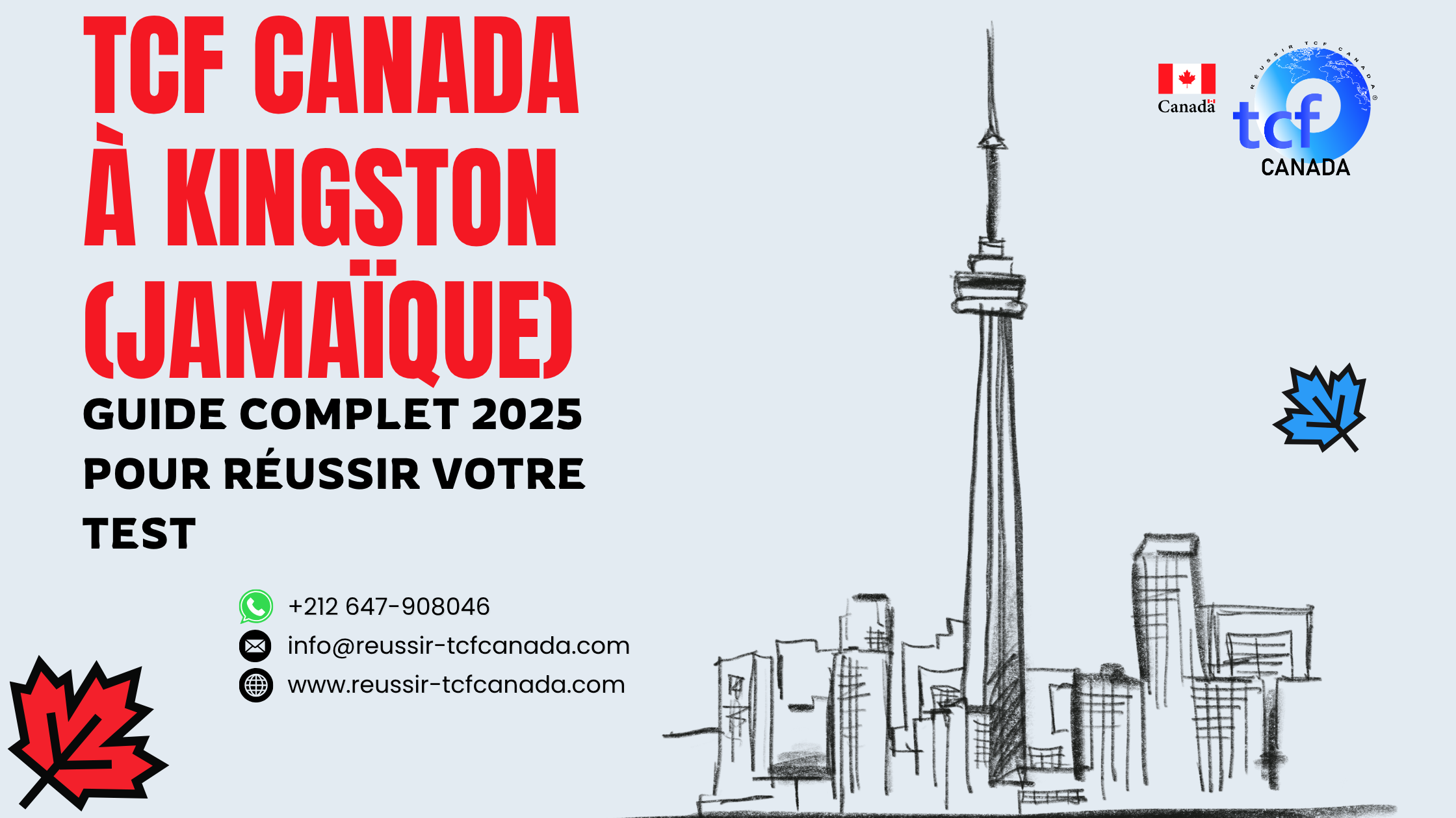 TCF Canada à Kingston : centres, préparation en ligne, Packs Nabil et conseils pour réussir votre examen en 2025.