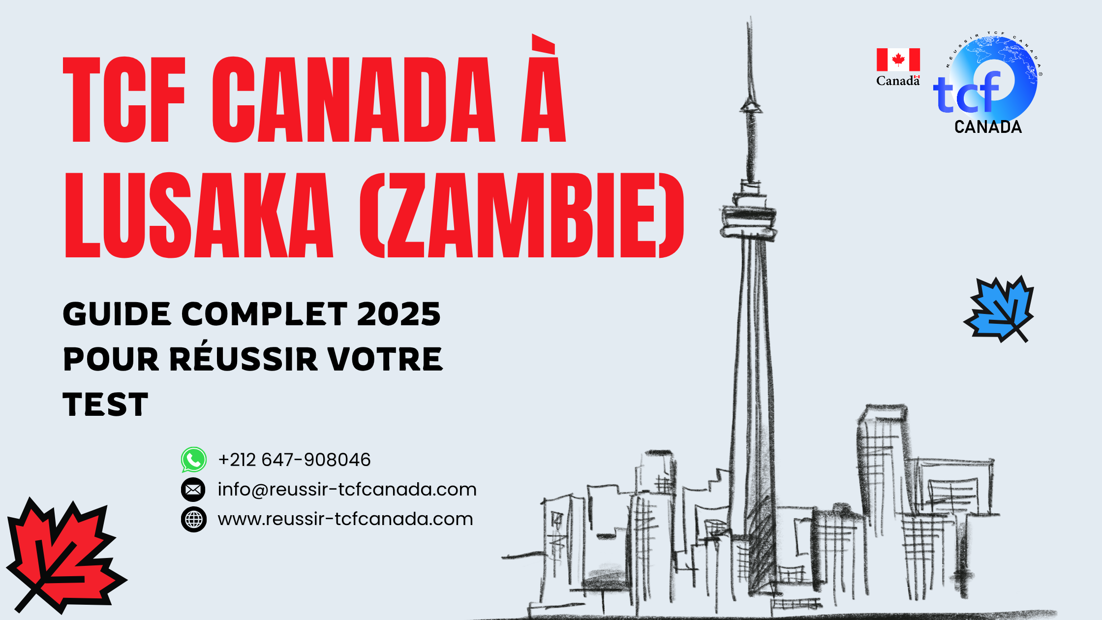 Préparez et réussissez le TCF Canada à Lusaka avec conseils, packs Nabil et centres officiels.