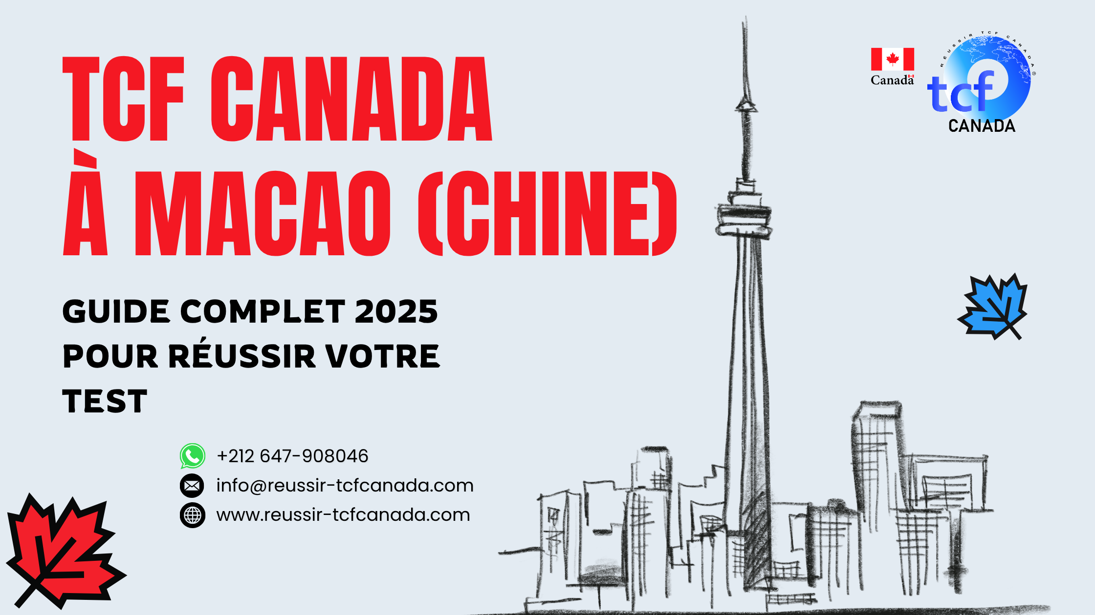 Préparez et réussissez le TCF Canada à Macao avec conseils, packs Nabil et centres officiels.