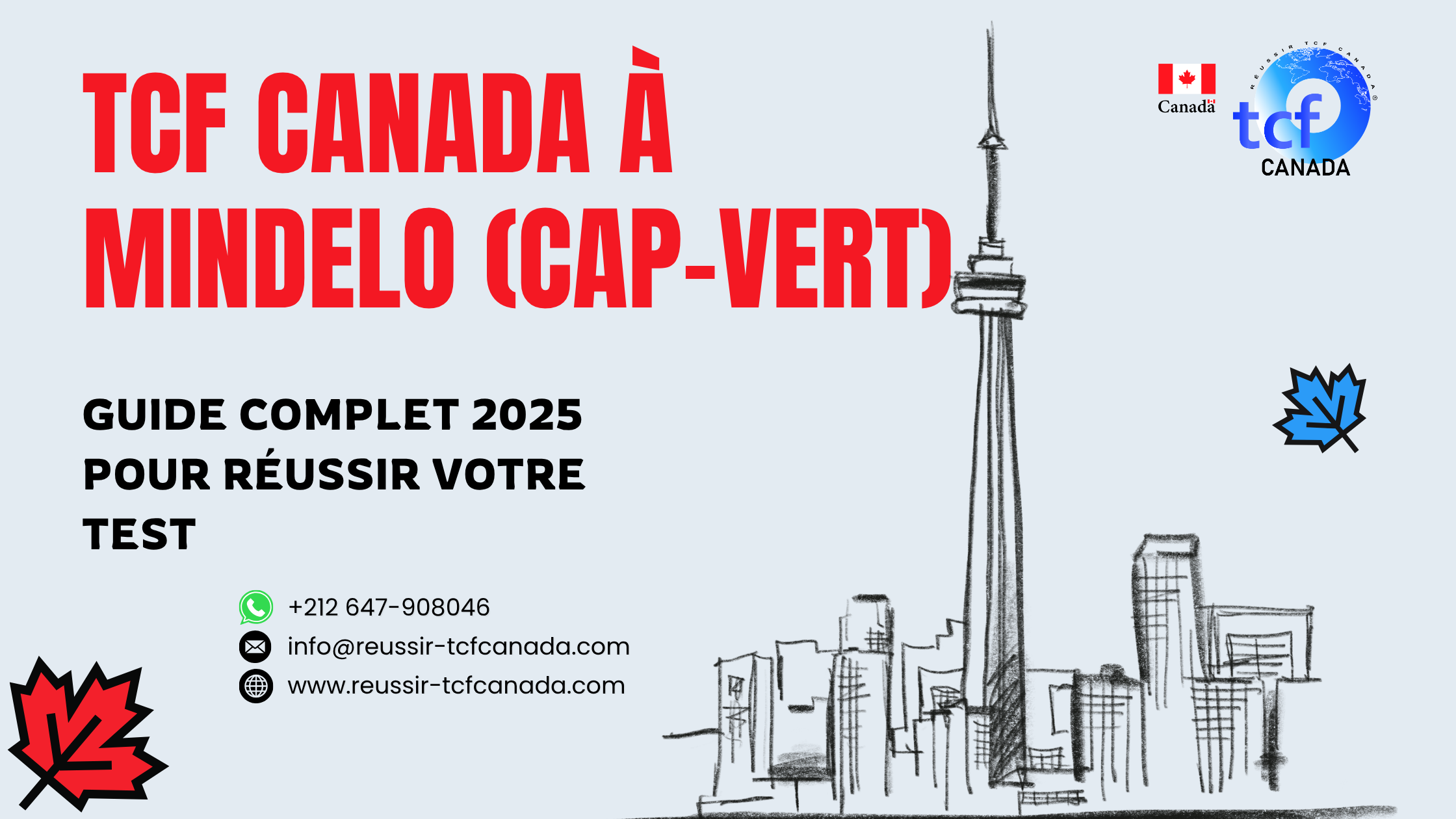 TCF Canada à Mindelo : centres, préparation en ligne, Packs Nabil et conseils essentiels pour réussir votre examen en 2025.