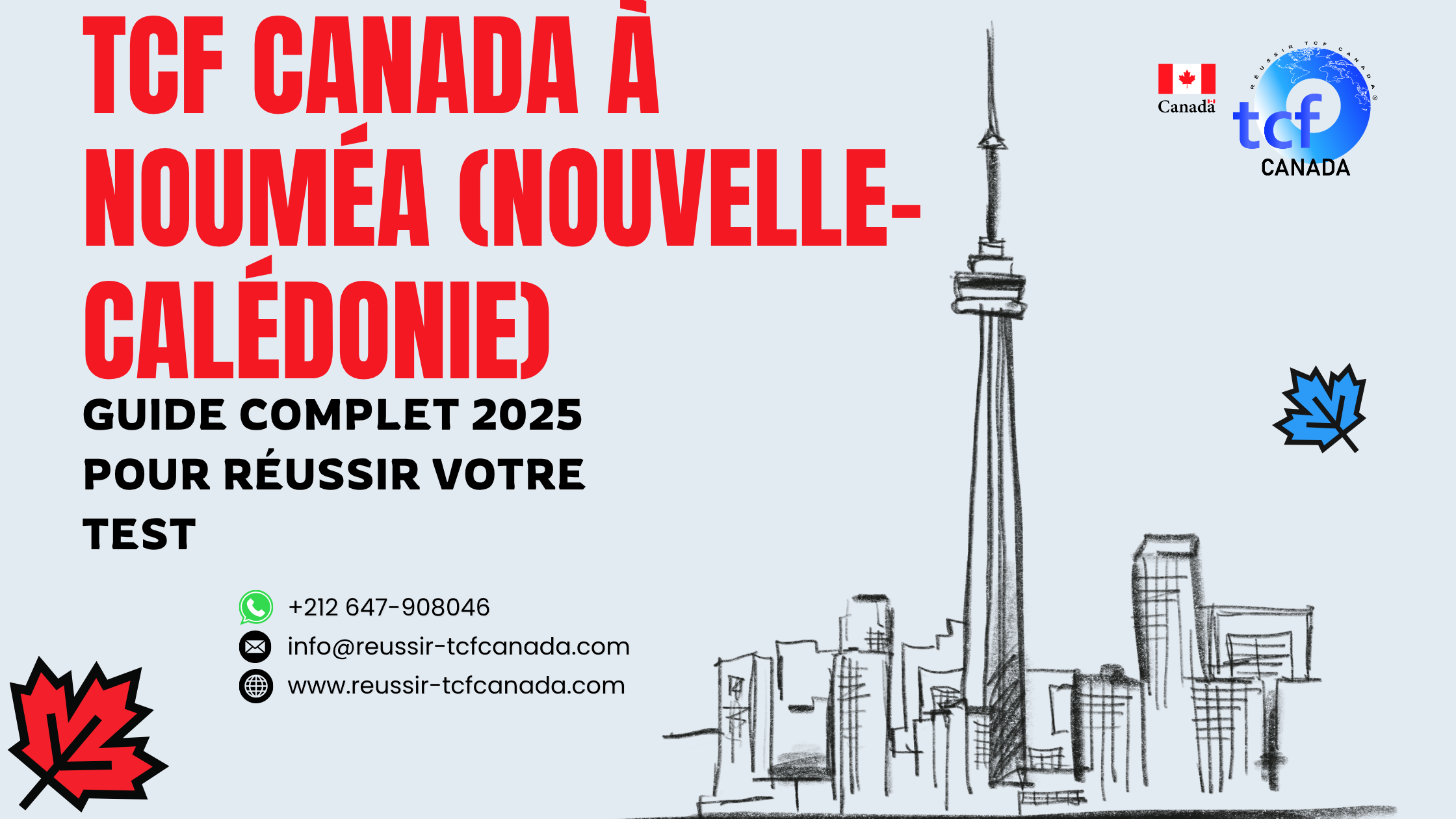 Préparez et réussissez le TCF Canada à Nouméa avec conseils, packs Nabil et centres officiels.