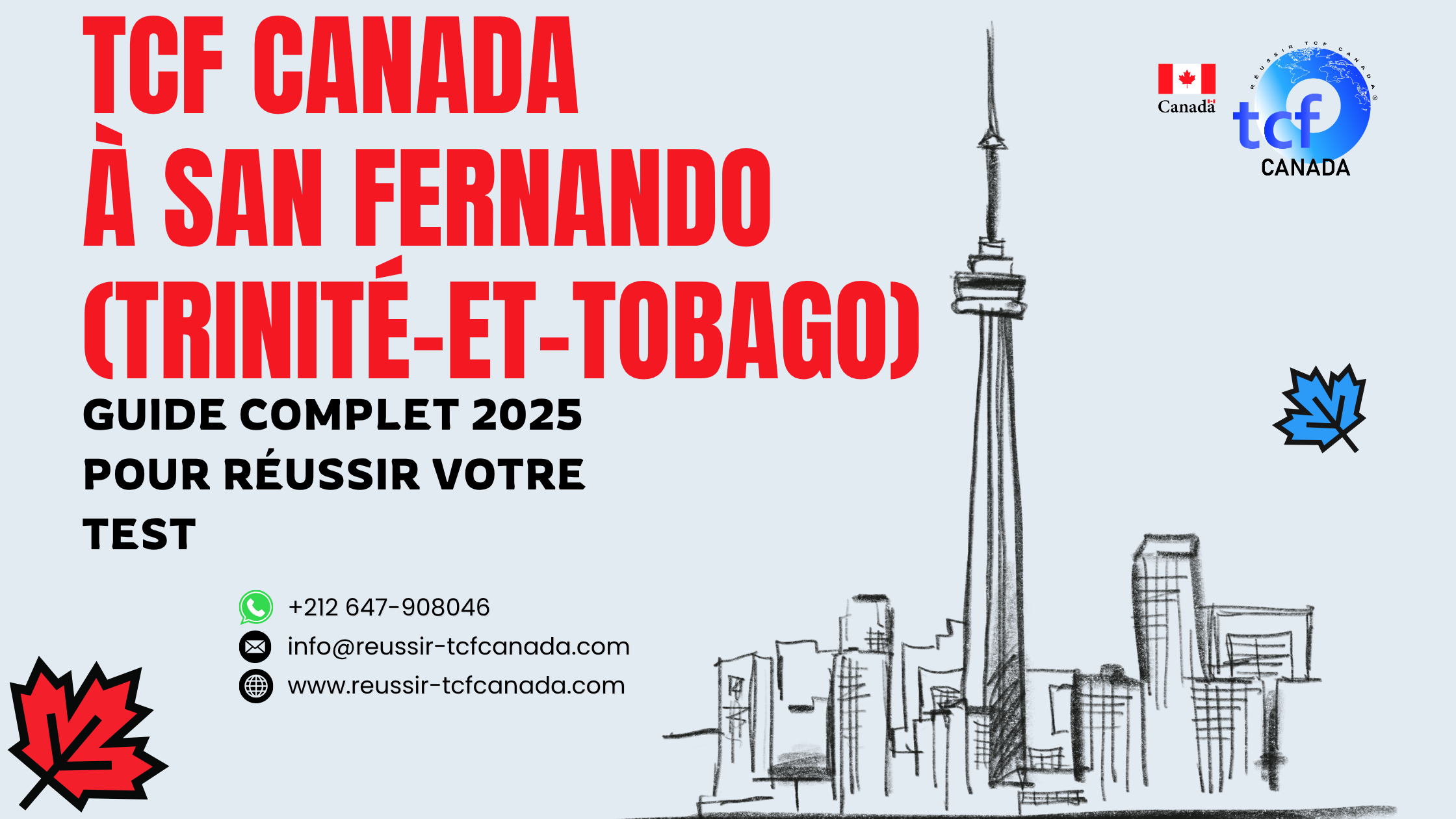 Préparez et réussissez le TCF Canada à San Fernando avec conseils, packs Nabil et centres officiels.