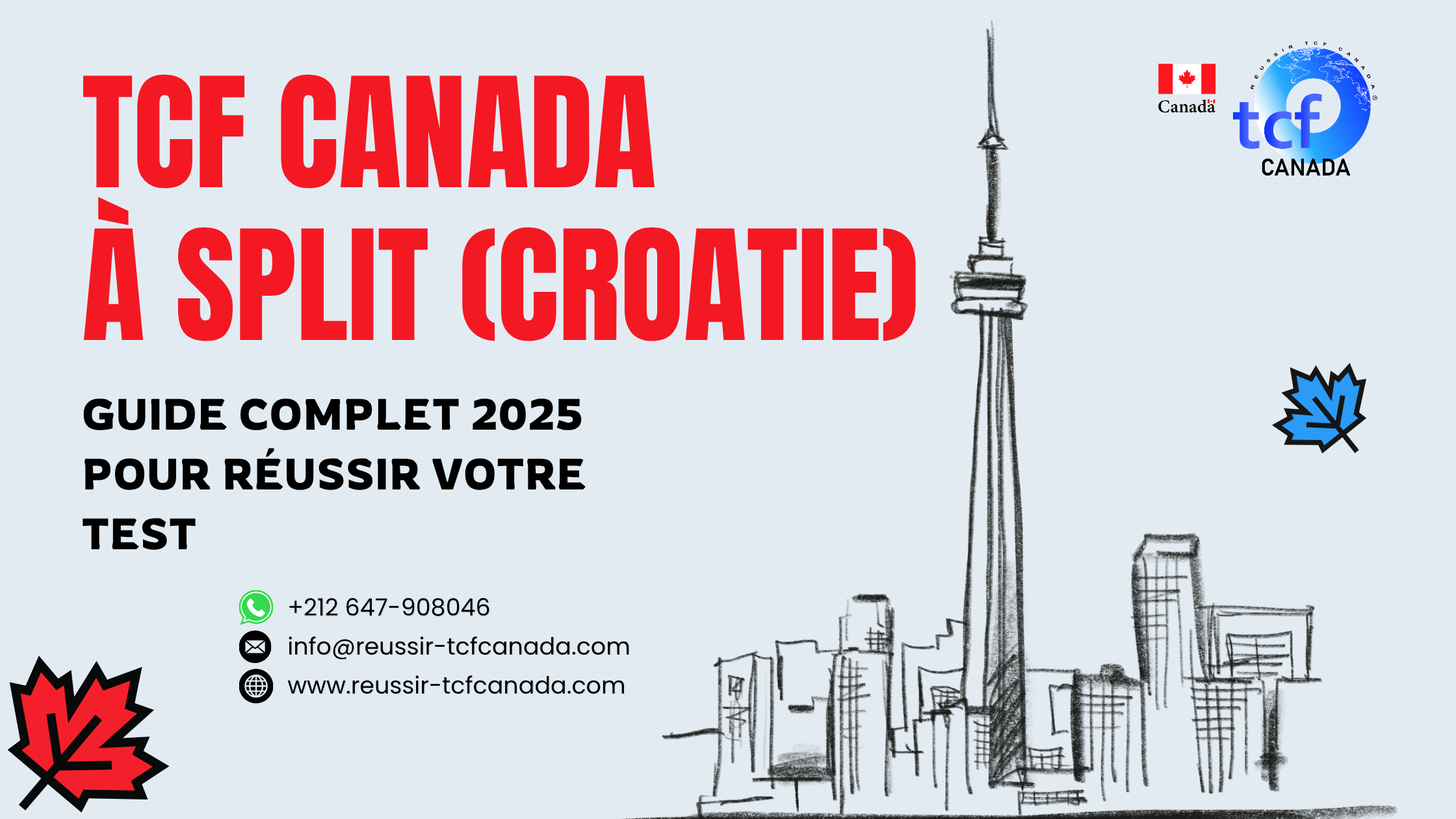 Préparez et réussissez le TCF Canada à Split avec conseils, packs Nabil et centres officiels.