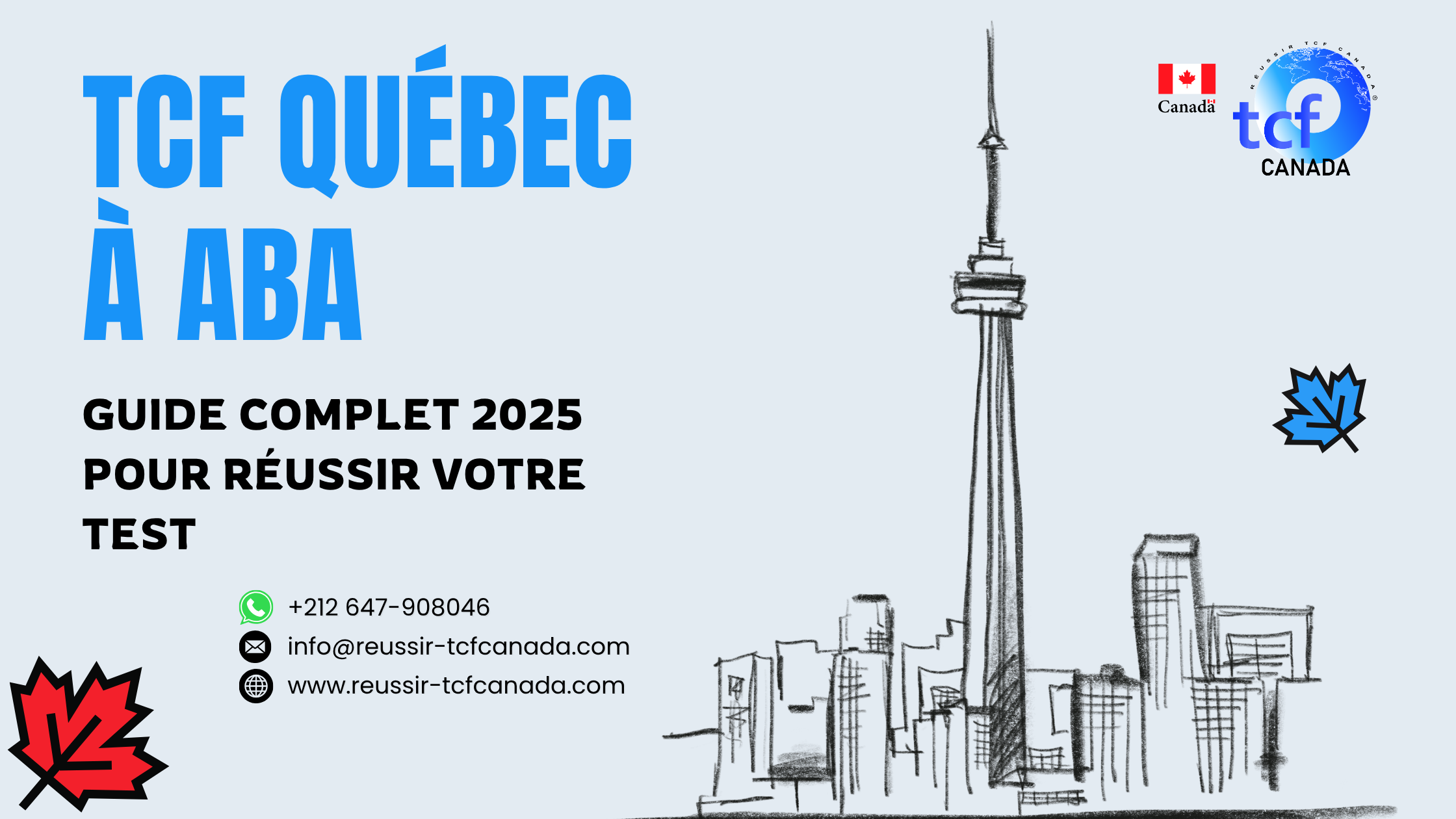 Préparez le TCF Québec à Aba avec Pack Nabil. Tests identiques, méthodologie et entraînement pour réussir en 2025.