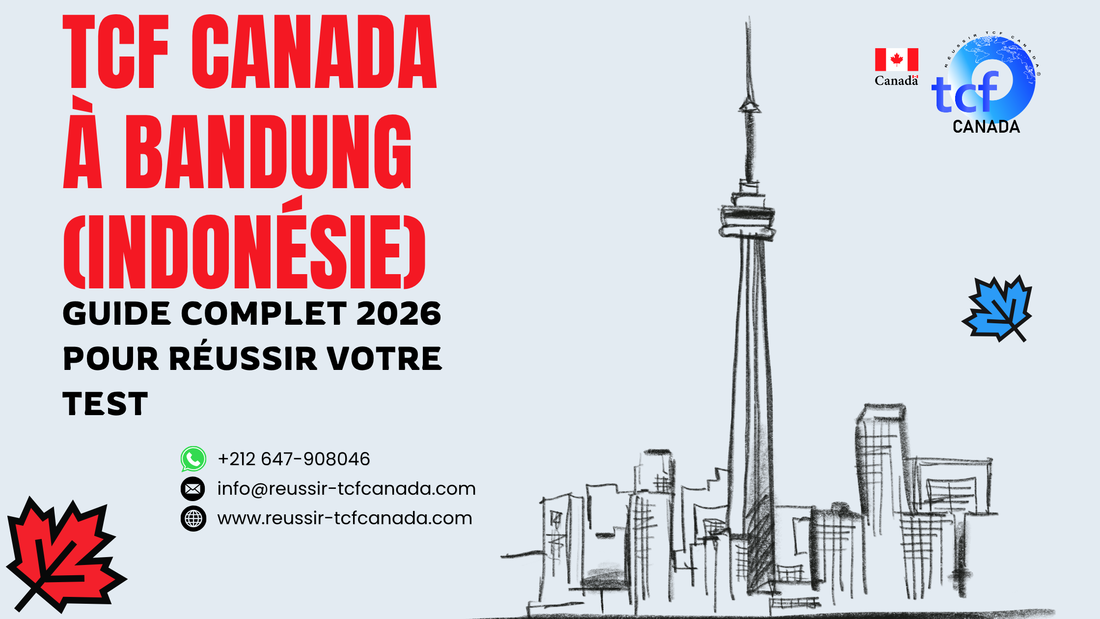 Guide complet pour passer et réussir le TCF Canada à Bandung : centres, préparation en ligne et conseils 2026.