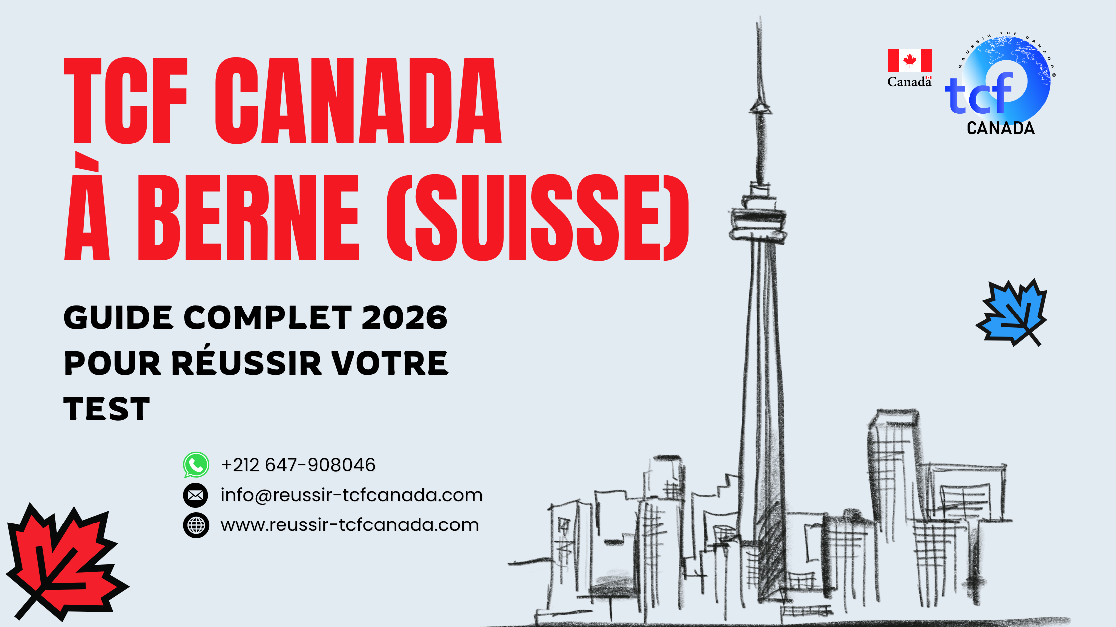 Préparez le TCF Canada à Berne : centres, méthodes, packs et conseils essentiels pour réussir en 2026.