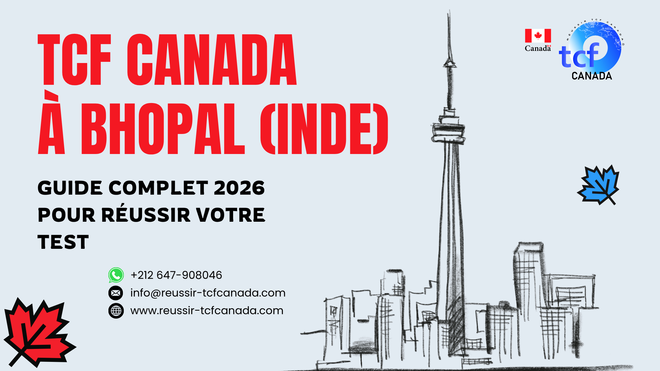 Réussissez le TCF Canada à Bhopal : guide complet 2026, conseils, centres et ressources pour réussir votre test.