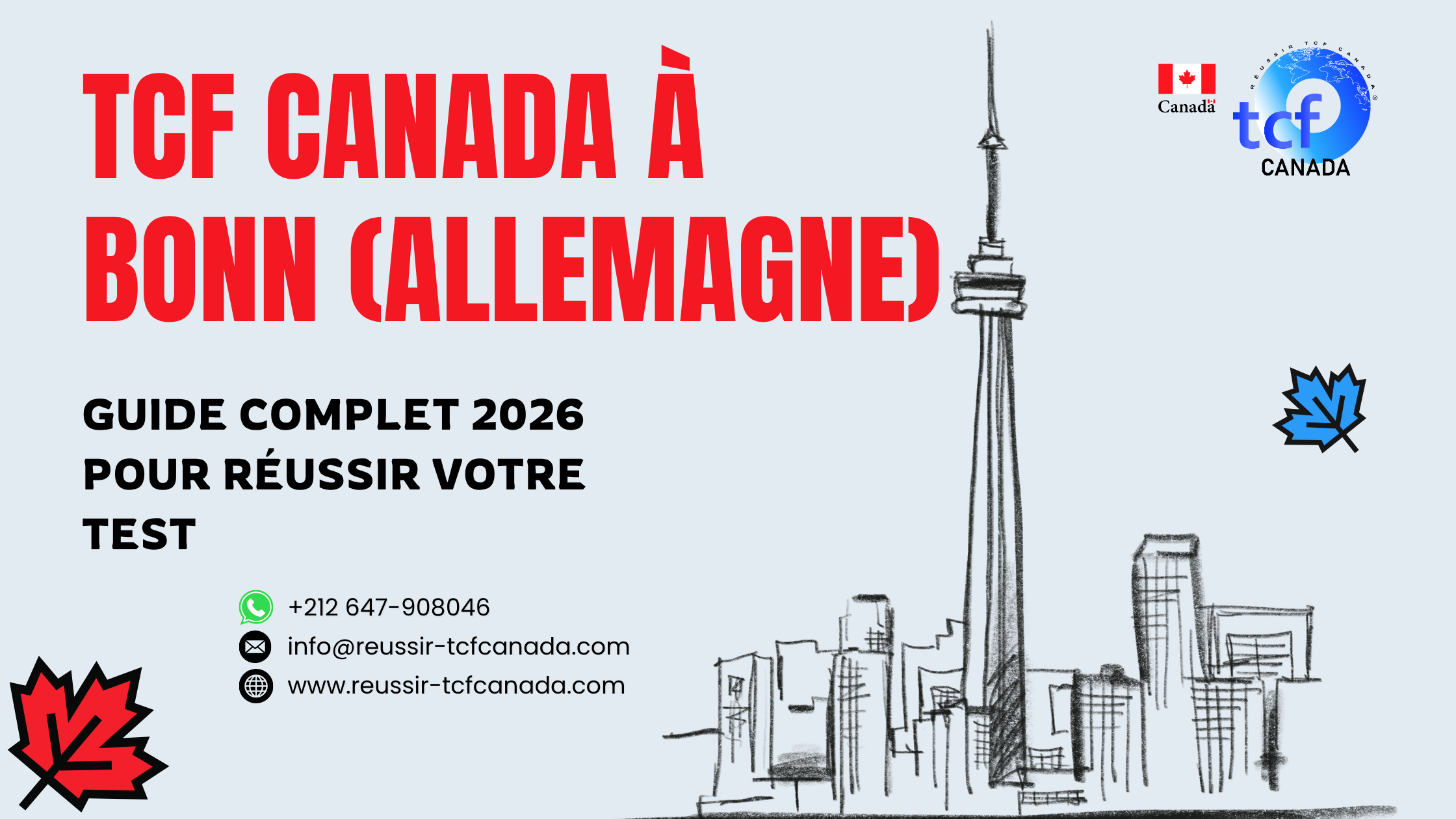 Guide complet pour passer et réussir le TCF Canada à Bonn : centres, préparation en ligne et conseils 2026.