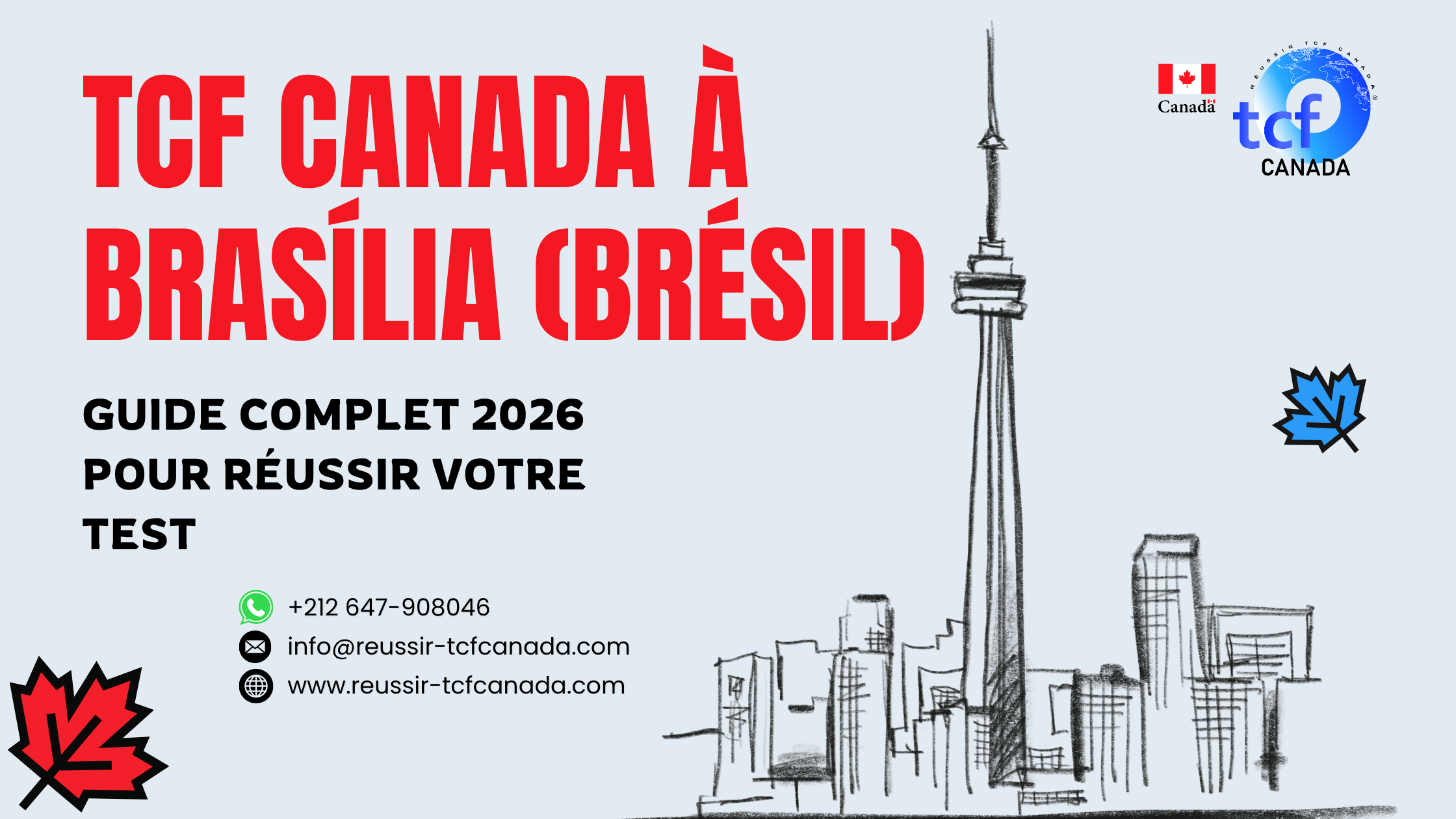 Réussissez le TCF Canada à Brasília : guide complet 2026, conseils, centres et ressources pour réussir votre test.