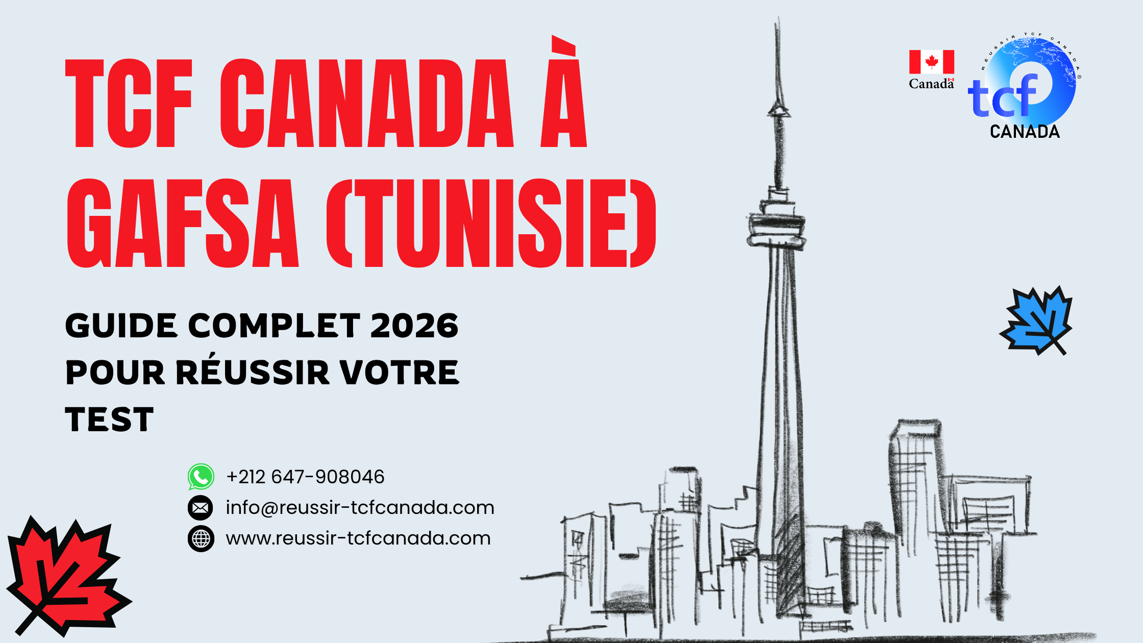 Réussissez le TCF Canada à Gafsa : guide complet 2026, conseils, centres et ressources pour réussir votre test.