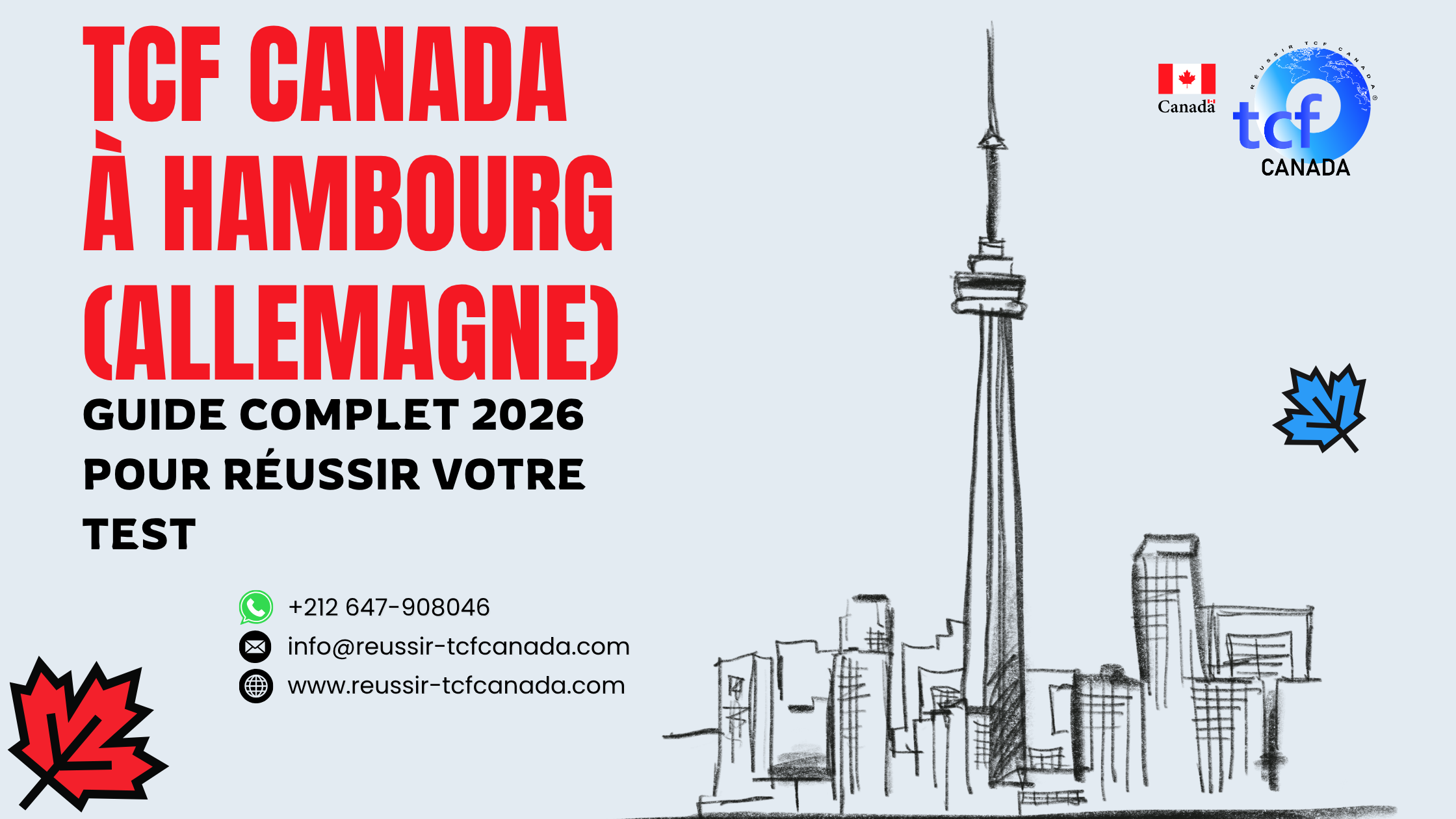 Guide complet pour passer et réussir le TCF Canada à Hambourg : centres, préparation en ligne et conseils 2026.
