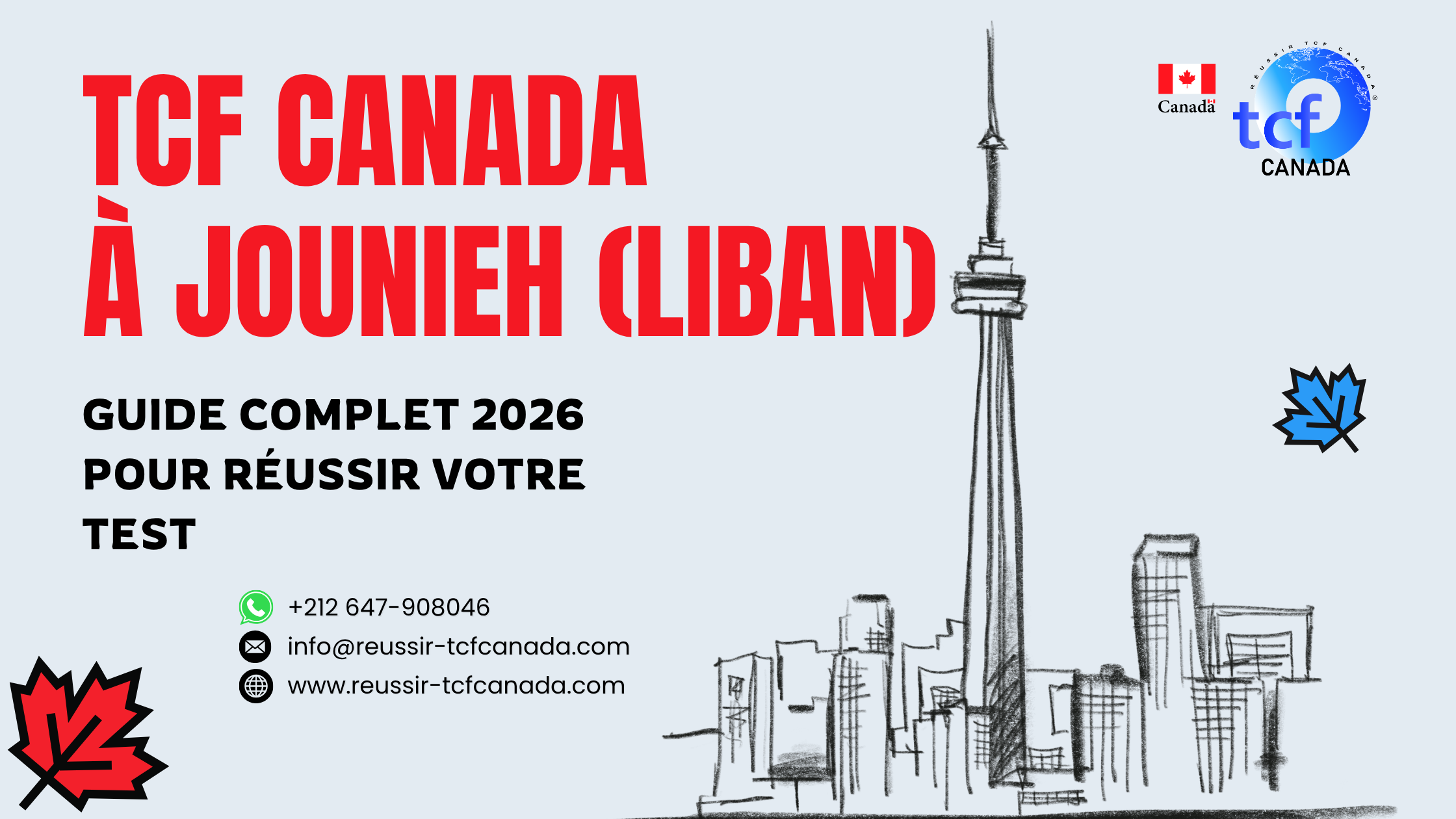Guide complet pour passer et réussir le TCF Canada à Jounieh : centres, préparation en ligne et conseils 2026.