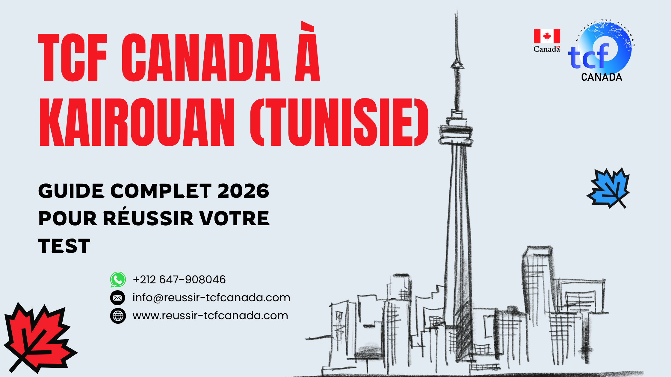 Réussissez le TCF Canada à Kairouan : guide complet 2026, conseils, centres et ressources pour réussir votre test.