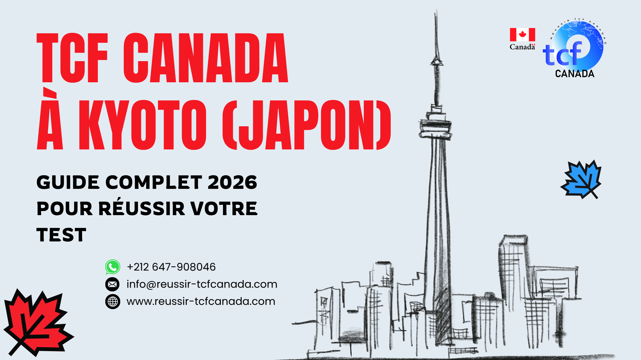 TCF Canada à Kyoto : centres, déroulement, préparation et conseils pour réussir votre test en 2026.