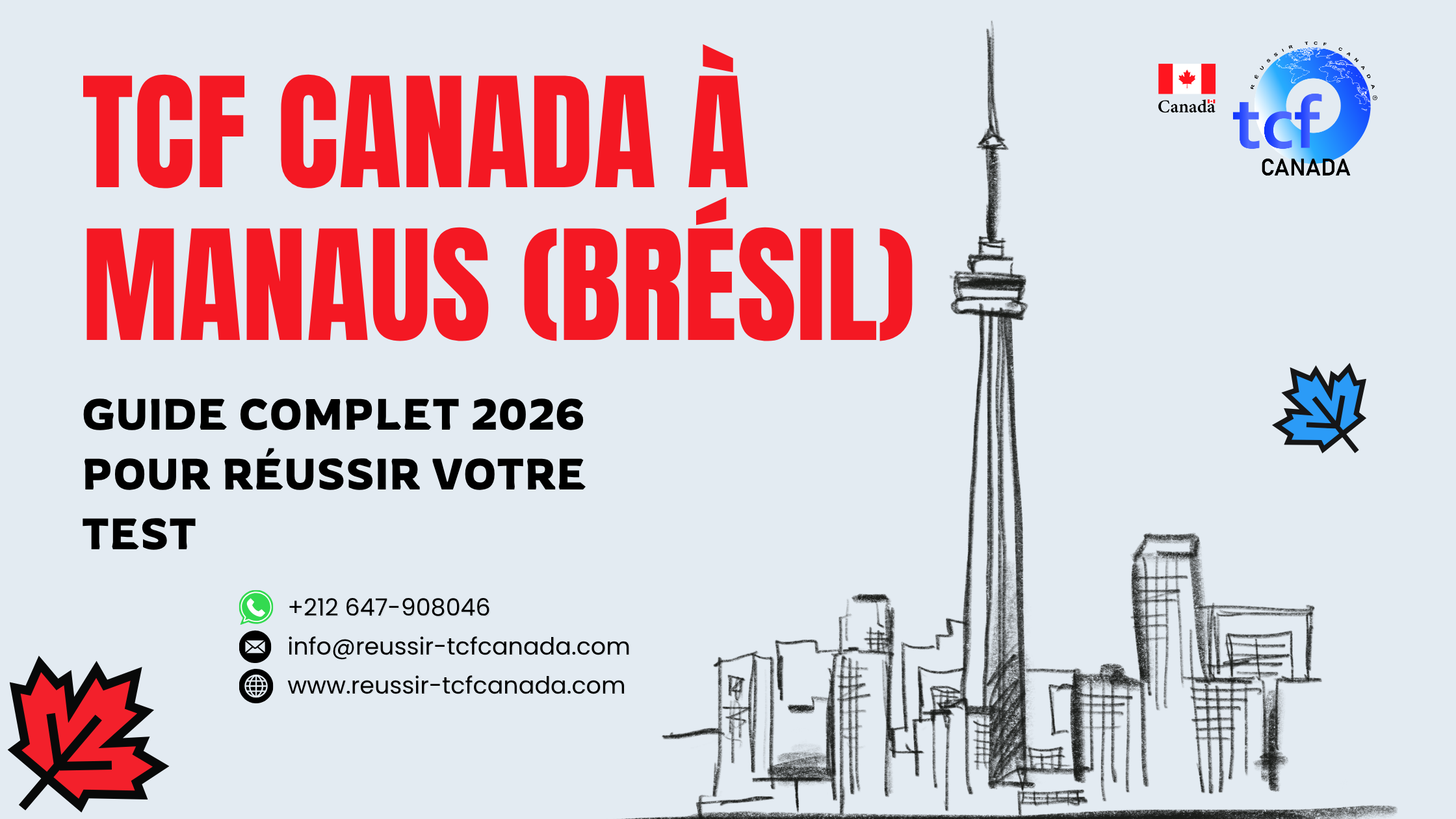 Guide 2026 du TCF Canada à Manaus : centres, préparation, ressources et conseils pour réussir votre test.
