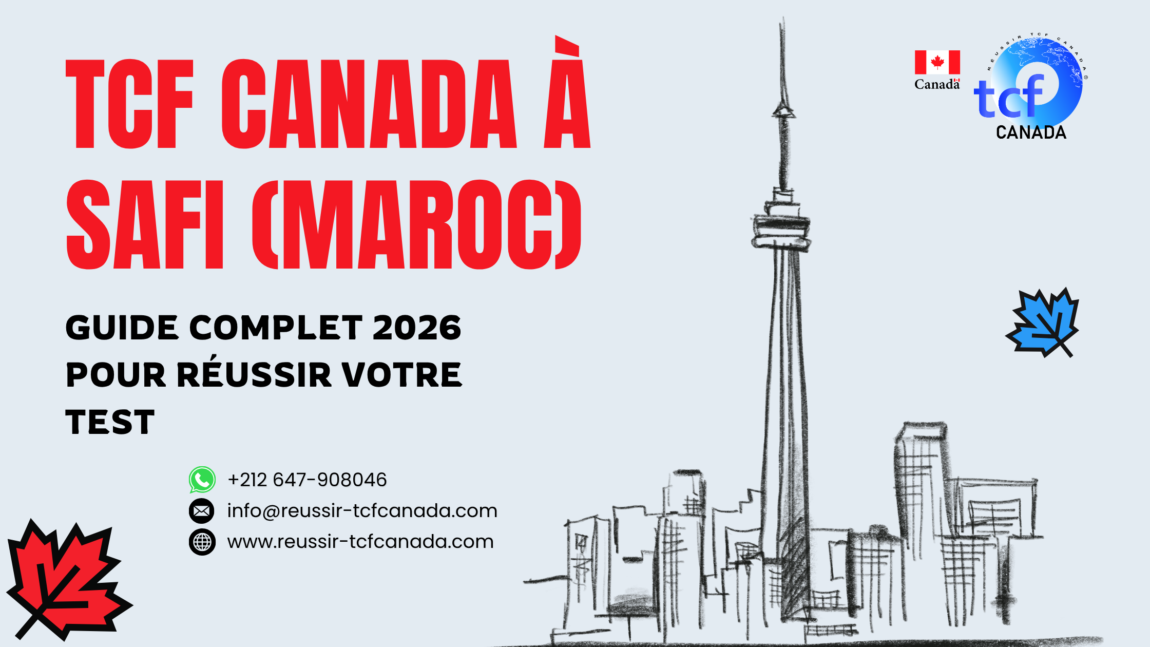 Réussissez le TCF Canada à Safi : guide complet 2026, conseils, centres et ressources pour réussir votre test.
