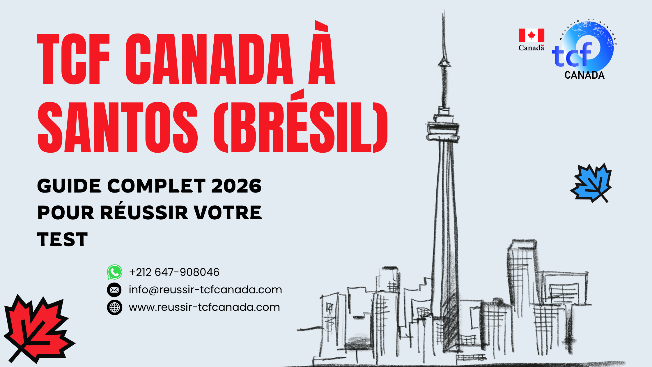 Guide 2026 du TCF Canada à Santos : centres, préparation, ressources et conseils pour réussir votre test.