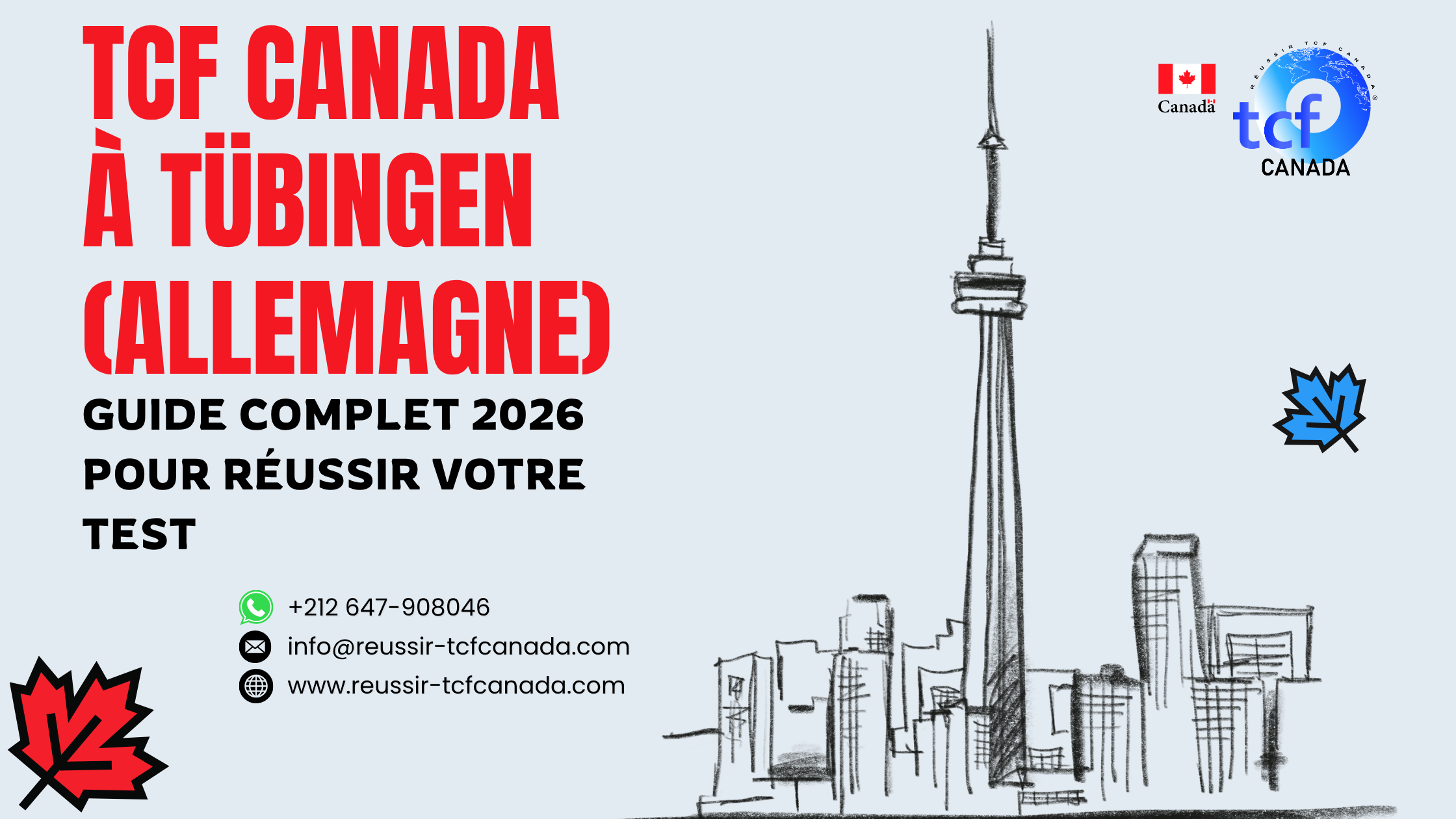 Guide complet pour passer et réussir le TCF Canada à Tübingen : centres proches, préparation en ligne et conseils 2026.