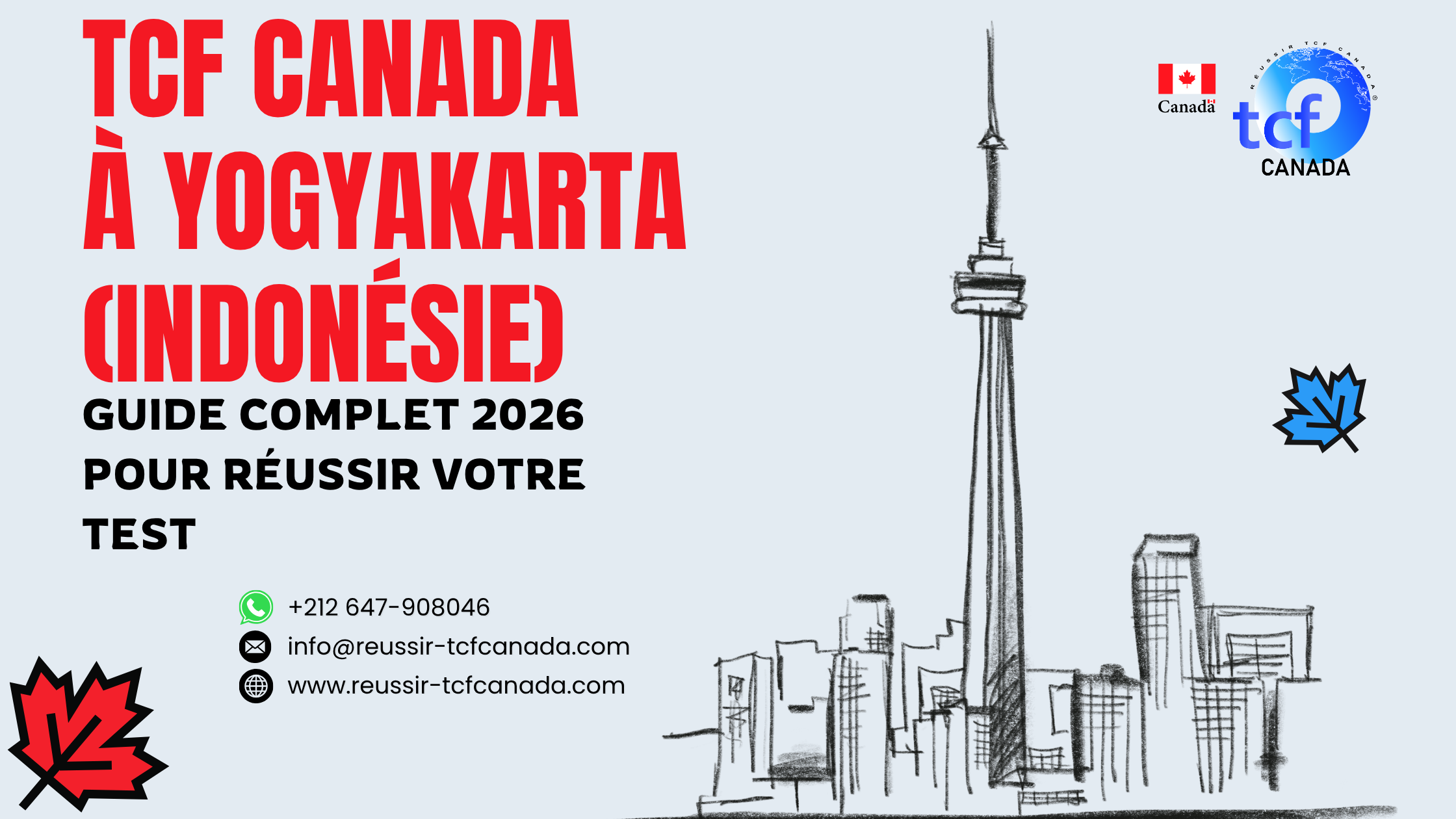 Préparez le TCF Canada à Yogyakarta : centres, méthodes, packs et conseils pour réussir votre test en 2026.