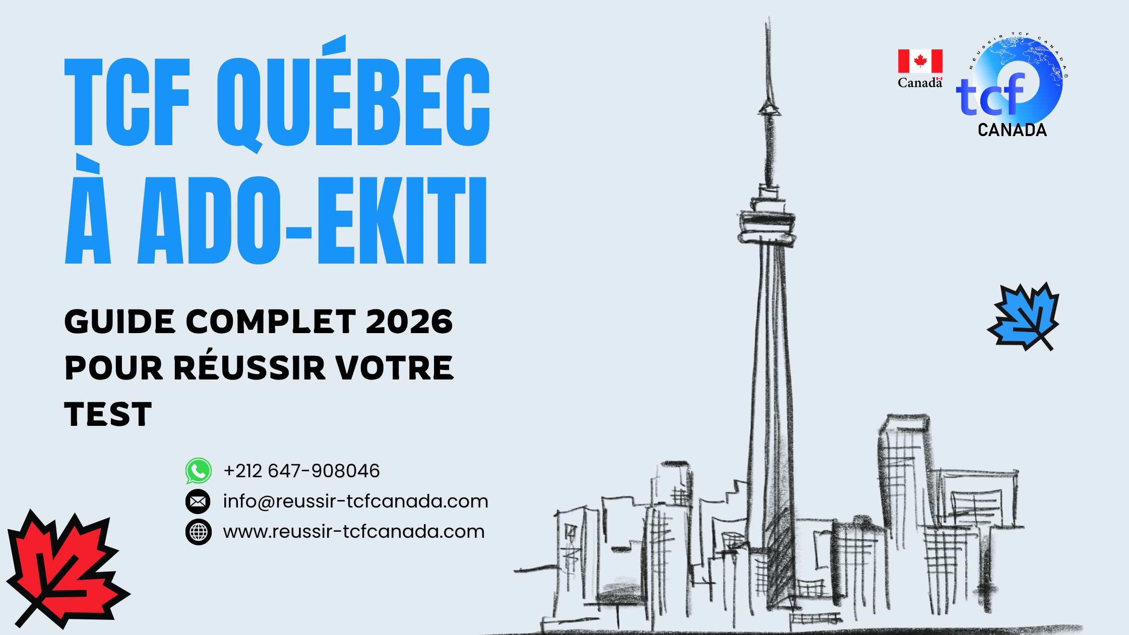 Préparez le TCF Québec à Ado-Ekiti avec Pack Nabil : tests réels, méthodologie et entraînement complet pour réussir en 2025.