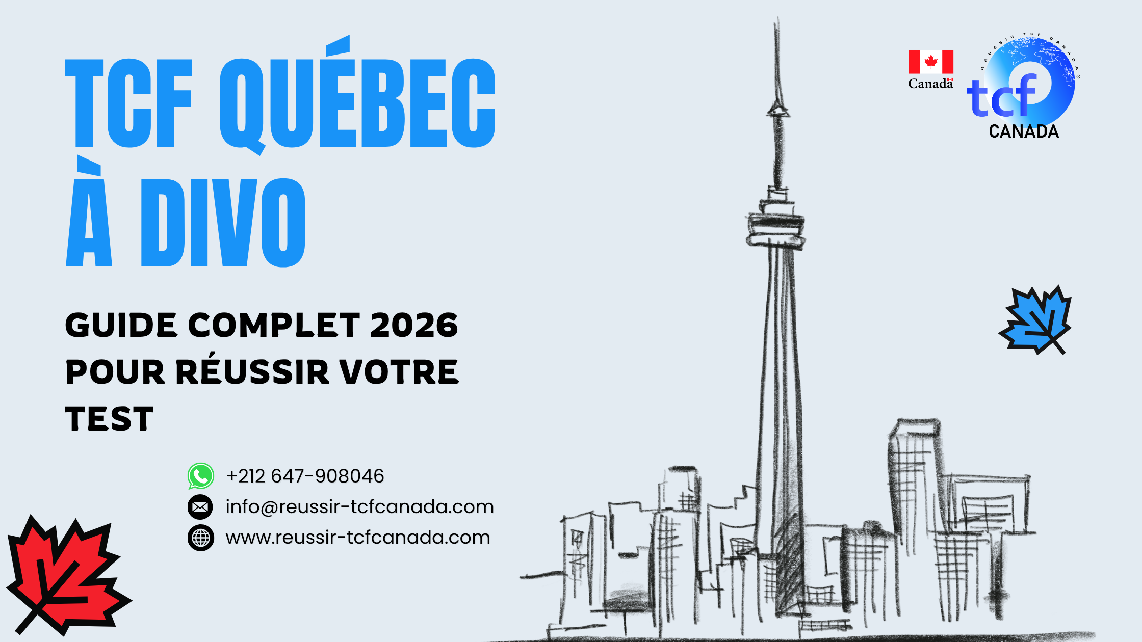 Préparez le TCF Québec à Divo avec le Pack Nabil : tests identiques, méthodologie et entraînement complet pour réussir.
