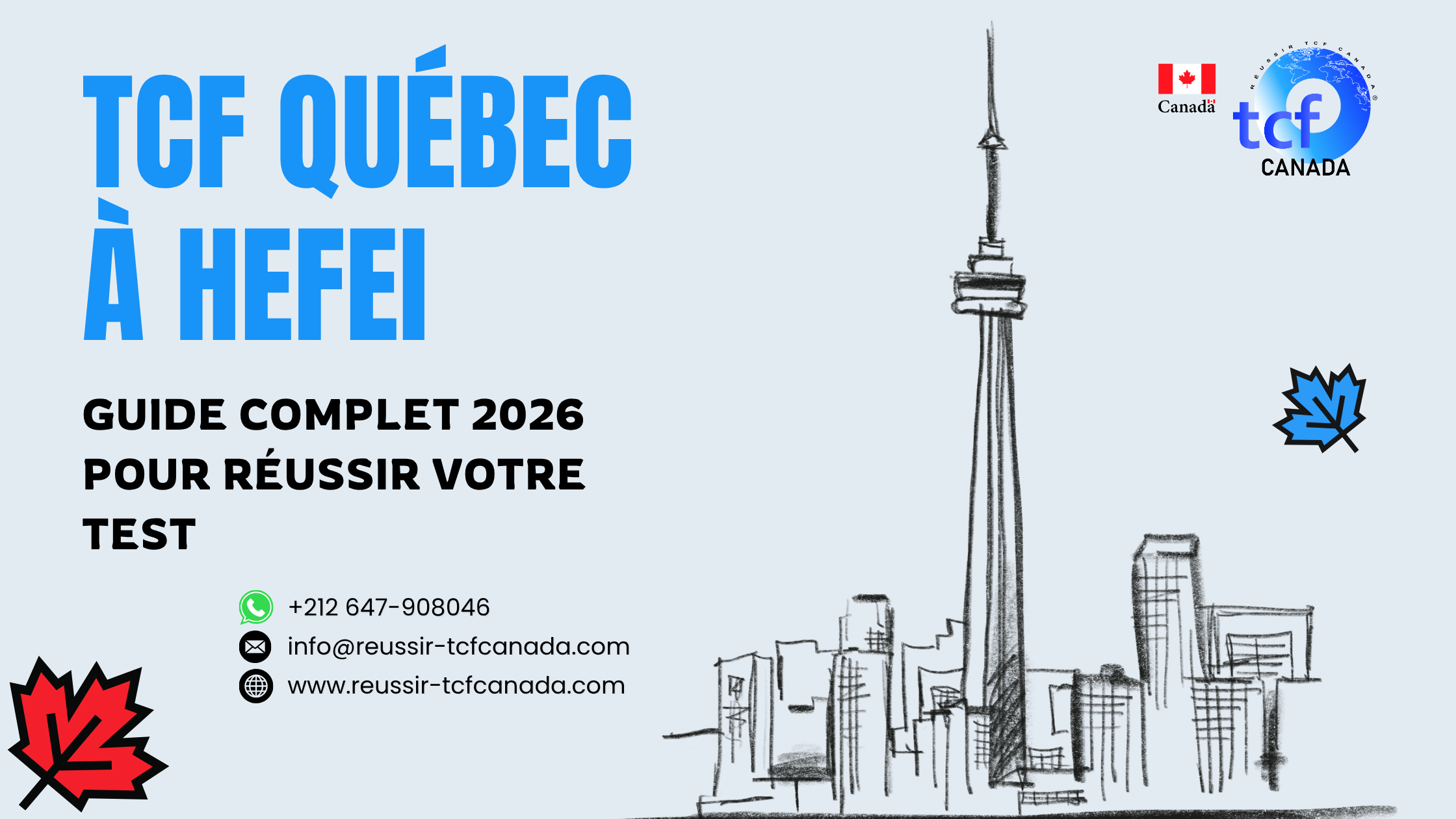 Préparez le TCF Québec à Hefei avec le Pack Nabil : tests identiques, méthodologie et entraînement complet pour réussir en 2026.