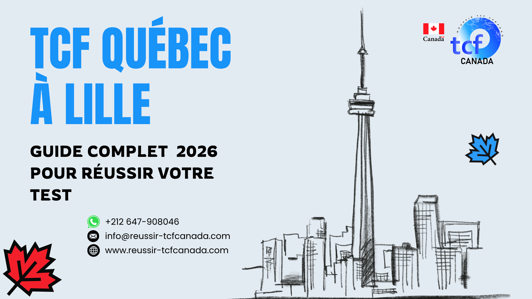 Préparez le TCF Québec à Lille avec Pack Nabil : tests identiques, méthodologie et entraînement complet pour réussir en 2026.