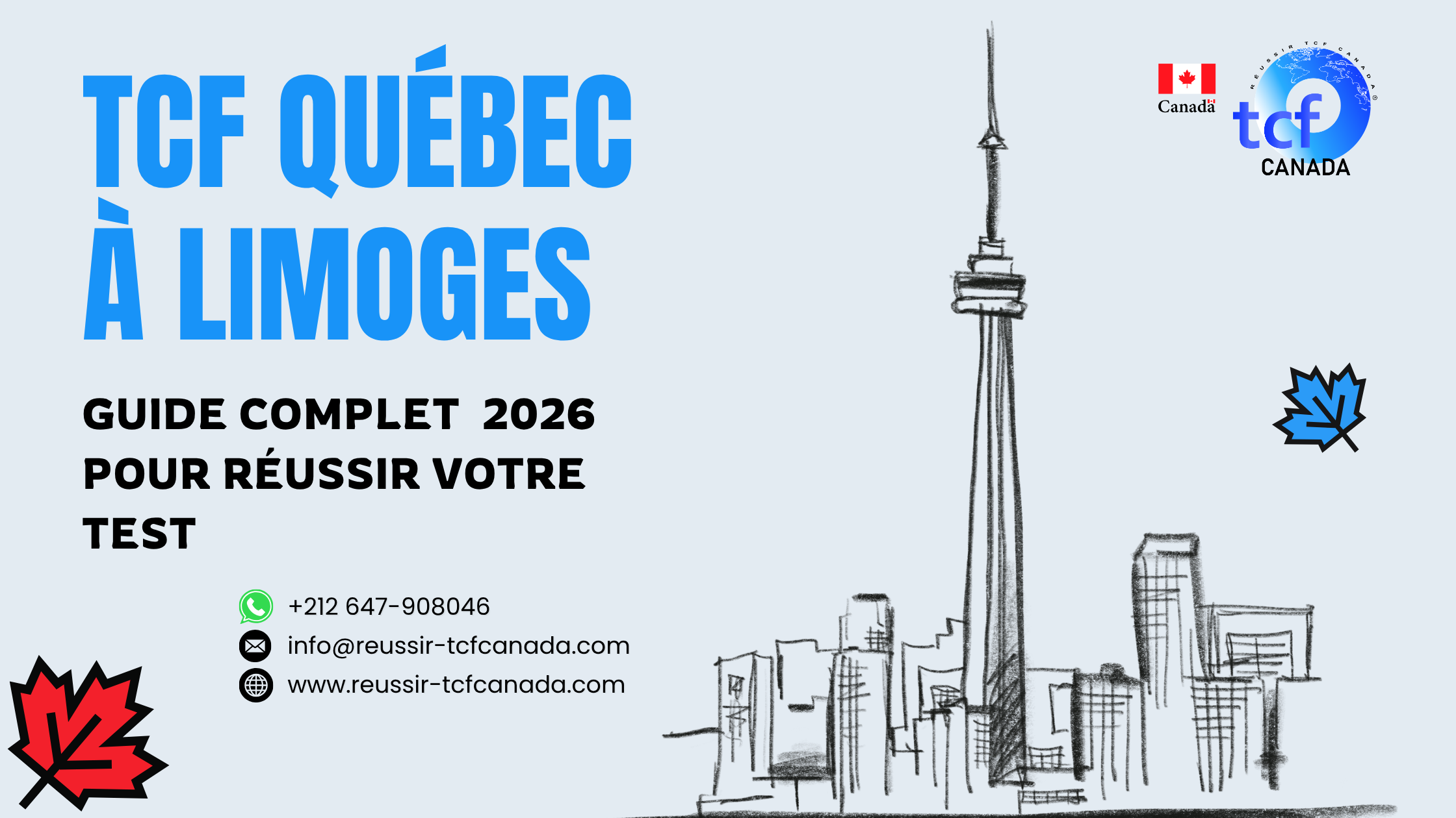 Préparez le TCF Québec à Limoges avec le Pack Nabil : tests identiques, méthodologie et entraînement complet pour réussir en 2026.