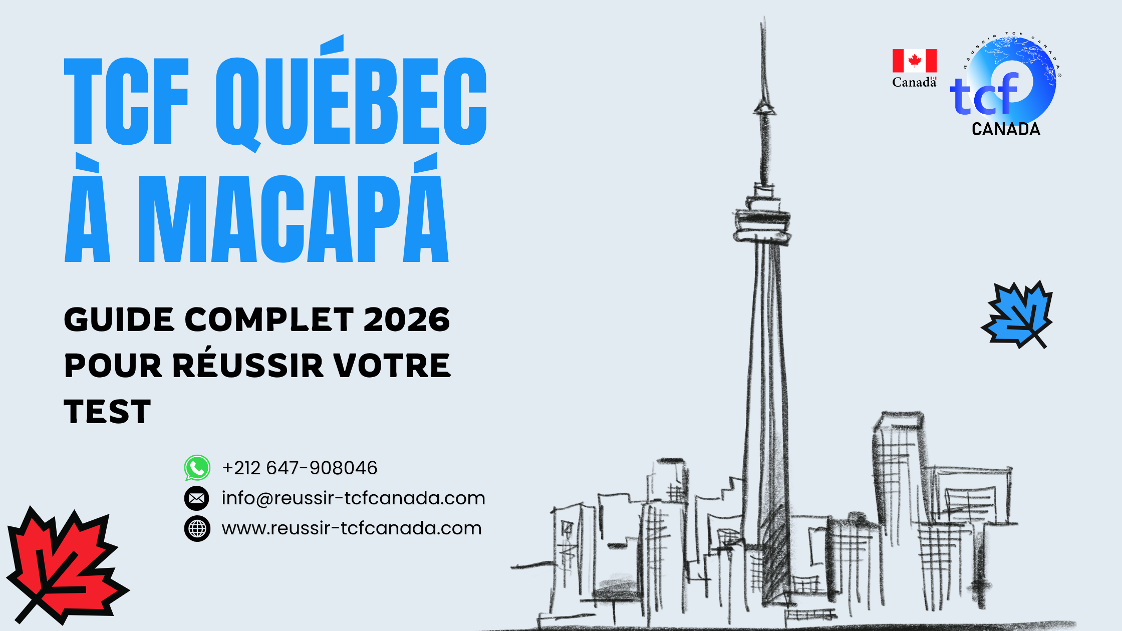 Préparez le TCF Québec à Macapá avec le Pack Nabil. Tests identiques et méthodologie pour réussir en 2026.