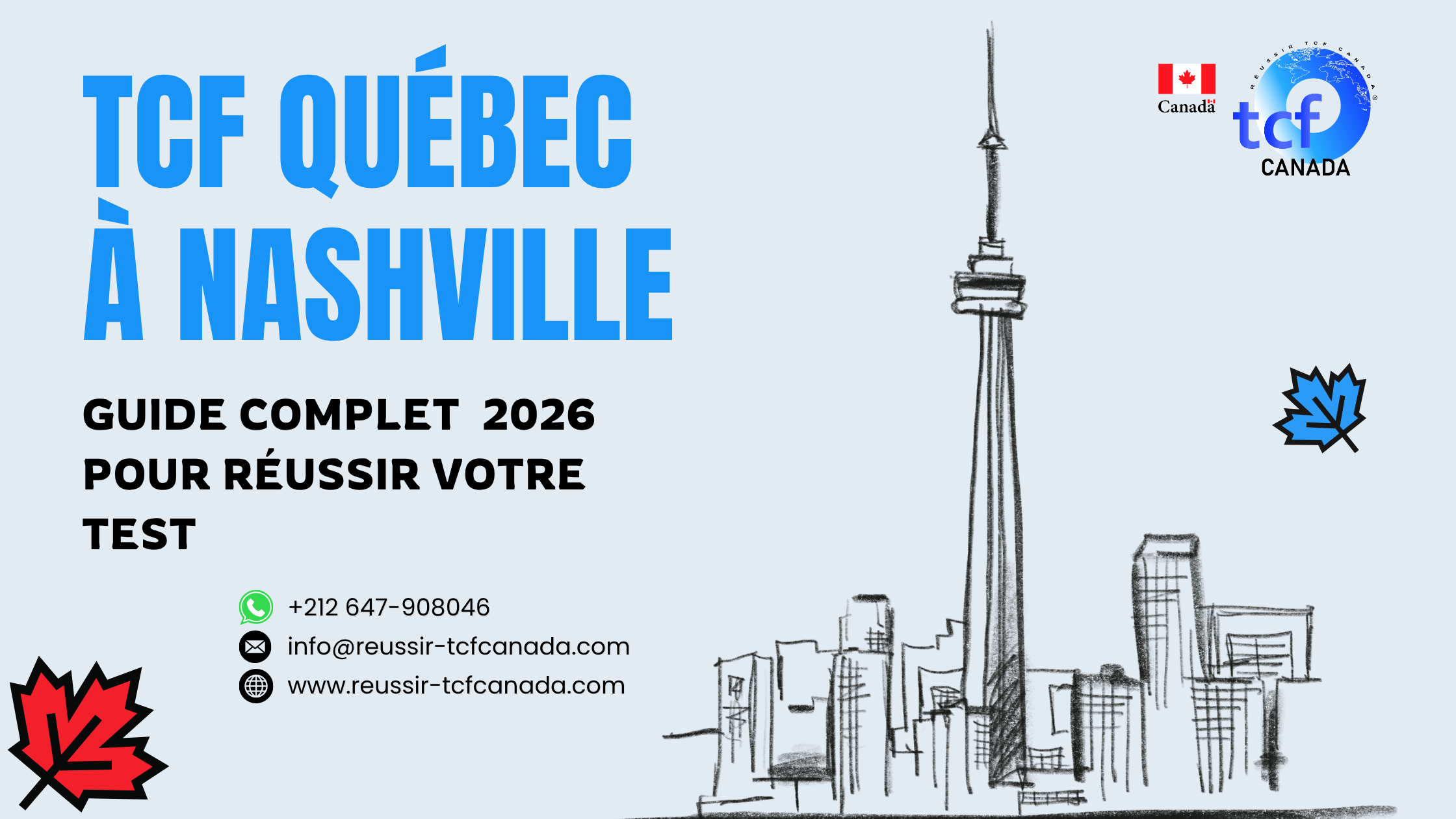 Préparez le TCF Québec à Minneapolis avec le Pack Nabil. Tests identiques, méthodologie et entraînement pour réussir en 2026.