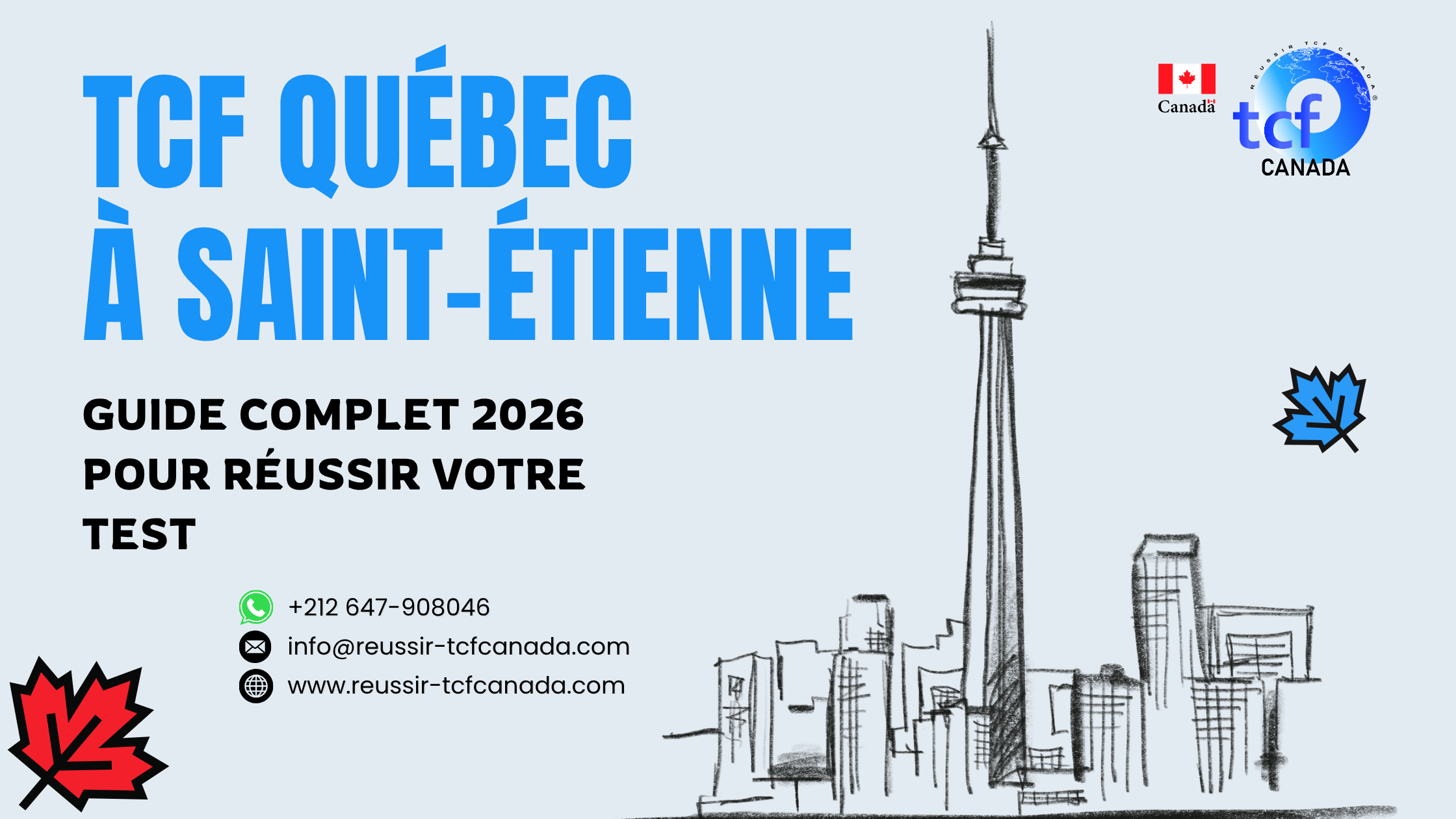 Préparez le TCF Québec à Saint-Étienne avec Pack Nabil : tests identiques, méthodologie et entraînement complet pour réussir en 2026.
