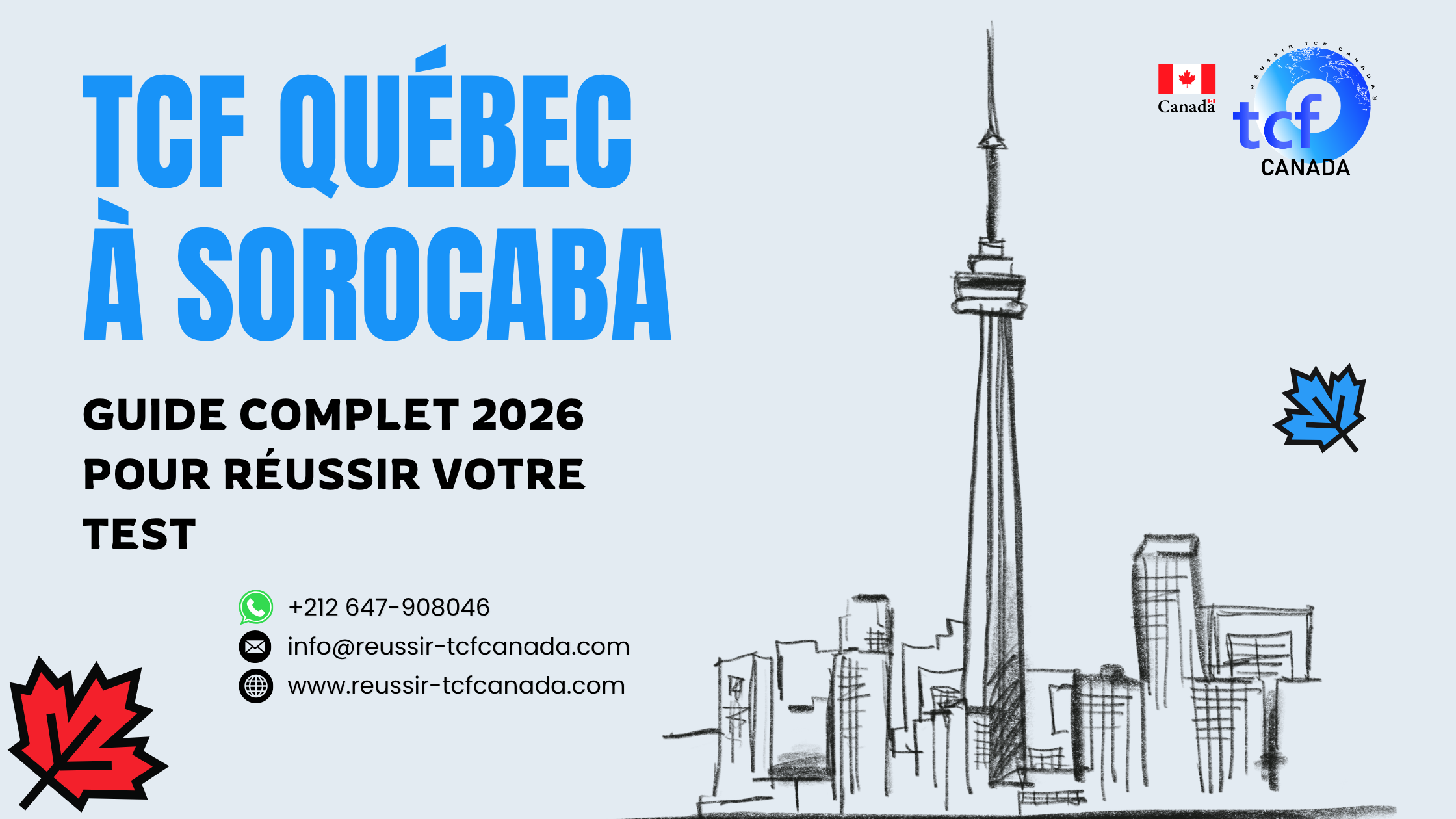 Préparez le TCF Québec à Sorocaba avec le Pack Nabil. Tests identiques et méthodologie pour réussir en 2026.