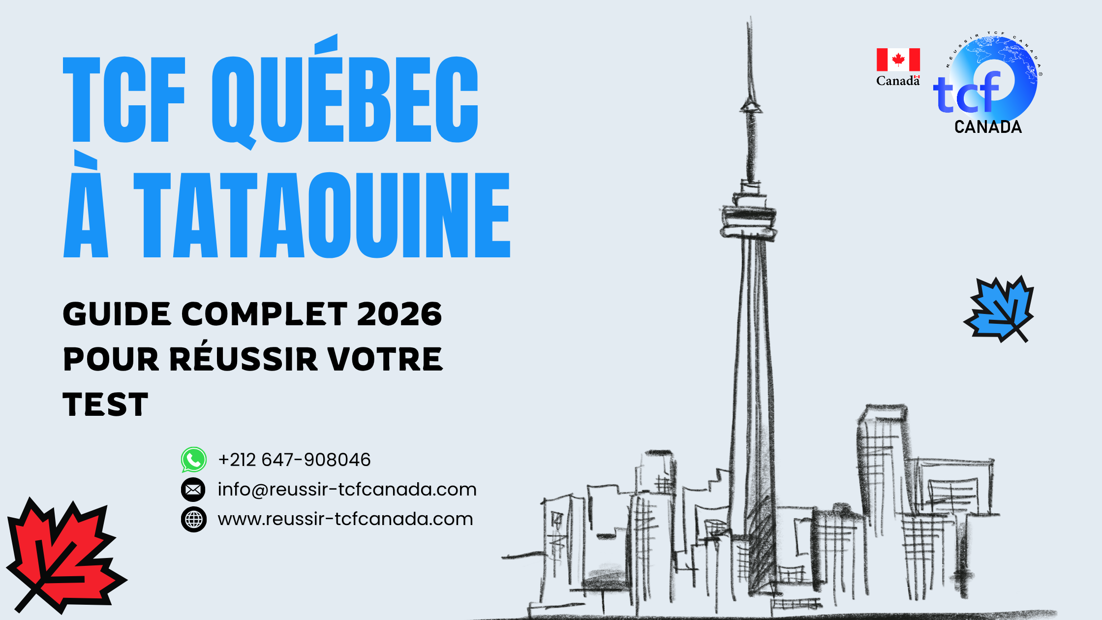 Préparez le TCF Québec à Tataouine avec les Packs Nabil : tests identiques, corrections et stratégies gagnantes pour 2026.