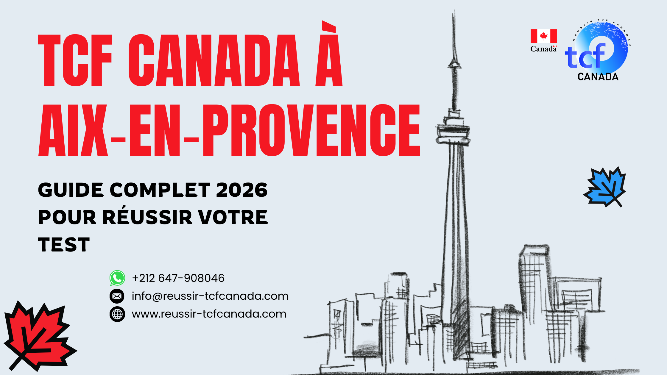TCF Canada à Aix‑en‑Provence : guide complet, préparation en ligne, Pack Nabil et stratégies pour réussir le test 2026.