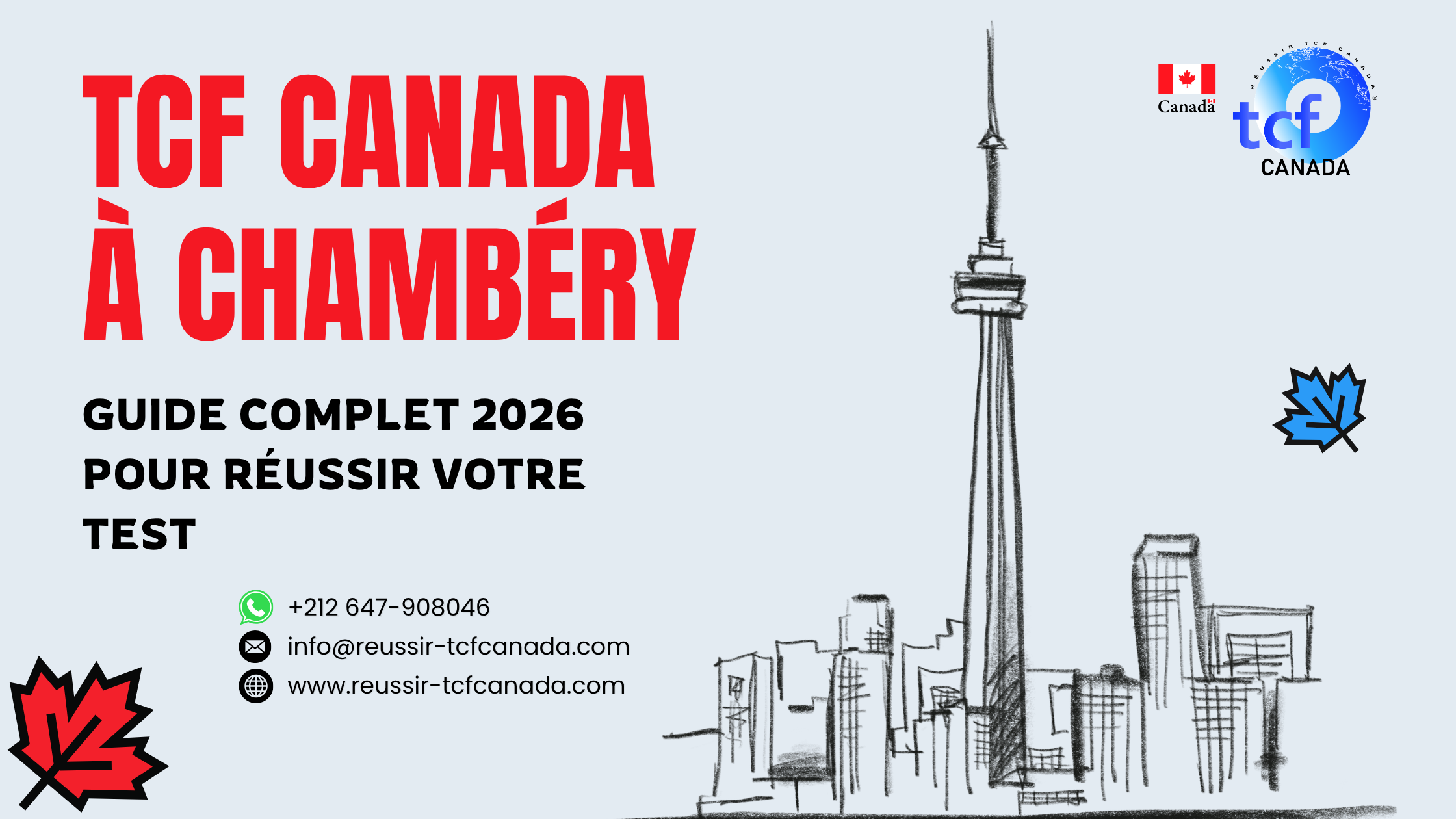 TCF Canada à Chambéry : guide complet, préparation en ligne, Pack Nabil et stratégies pour réussir le test 2026.