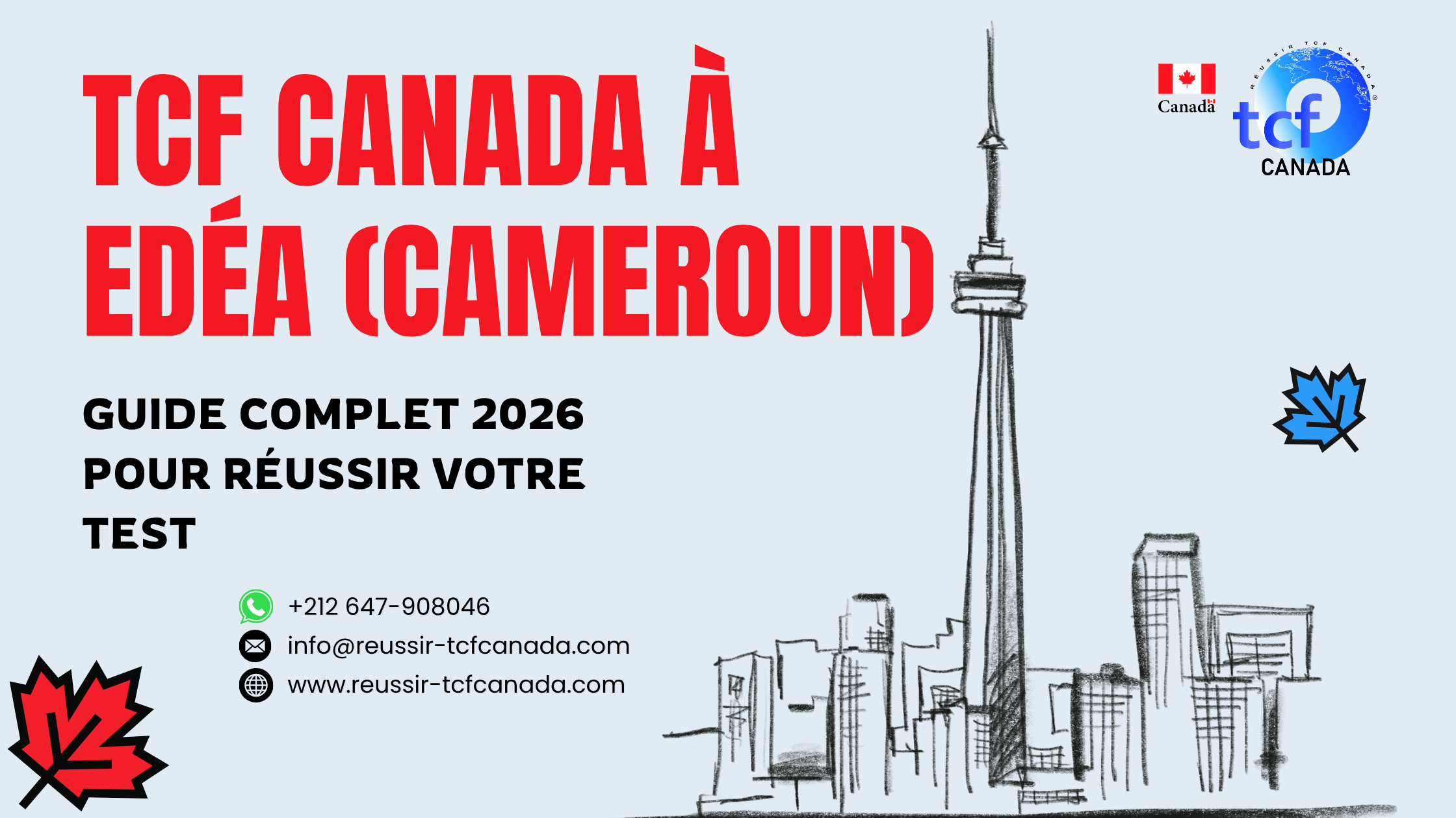 Réussissez le TCF Canada à Edéa : guide 2026, préparation, centres et packs Nabil pour réussir votre test.