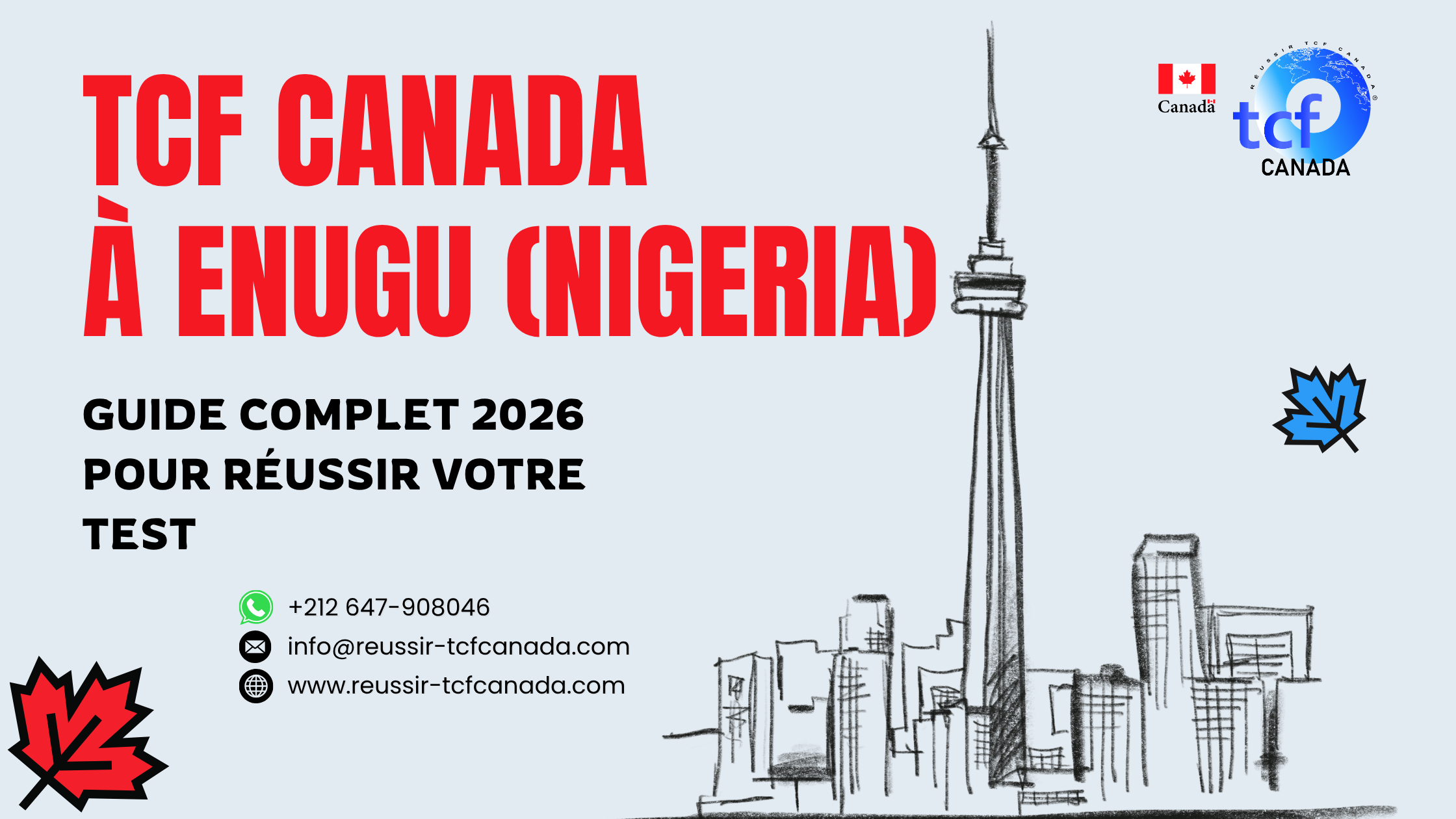 Guide complet pour réussir le TCF Canada à Enugu : centres, préparation, méthodes et ressources officielles pour maximiser votre score.