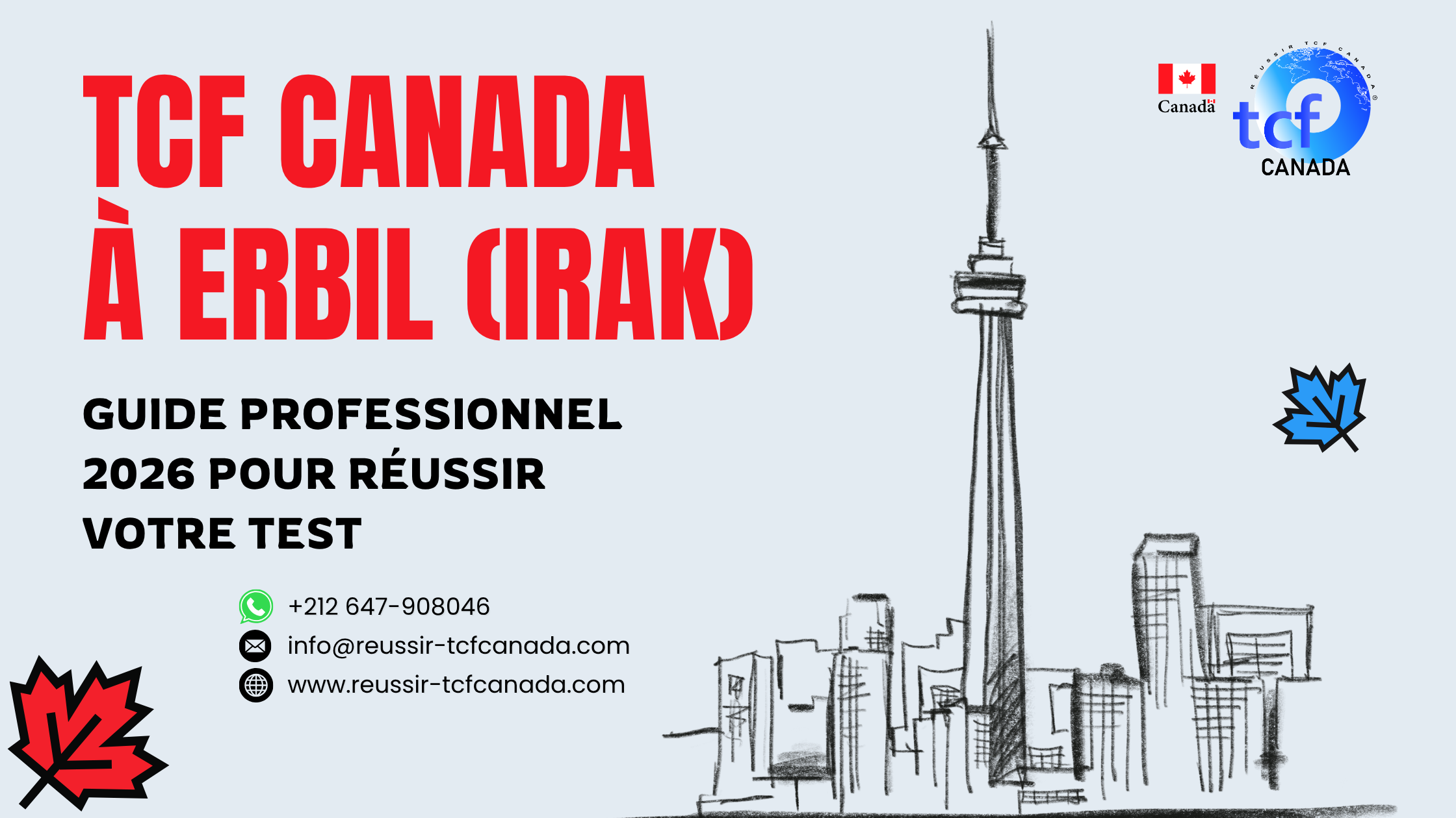 Préparez et réussissez le TCF Canada à Erbil grâce à nos conseils, ressources et centres officiels pour une préparation complète.