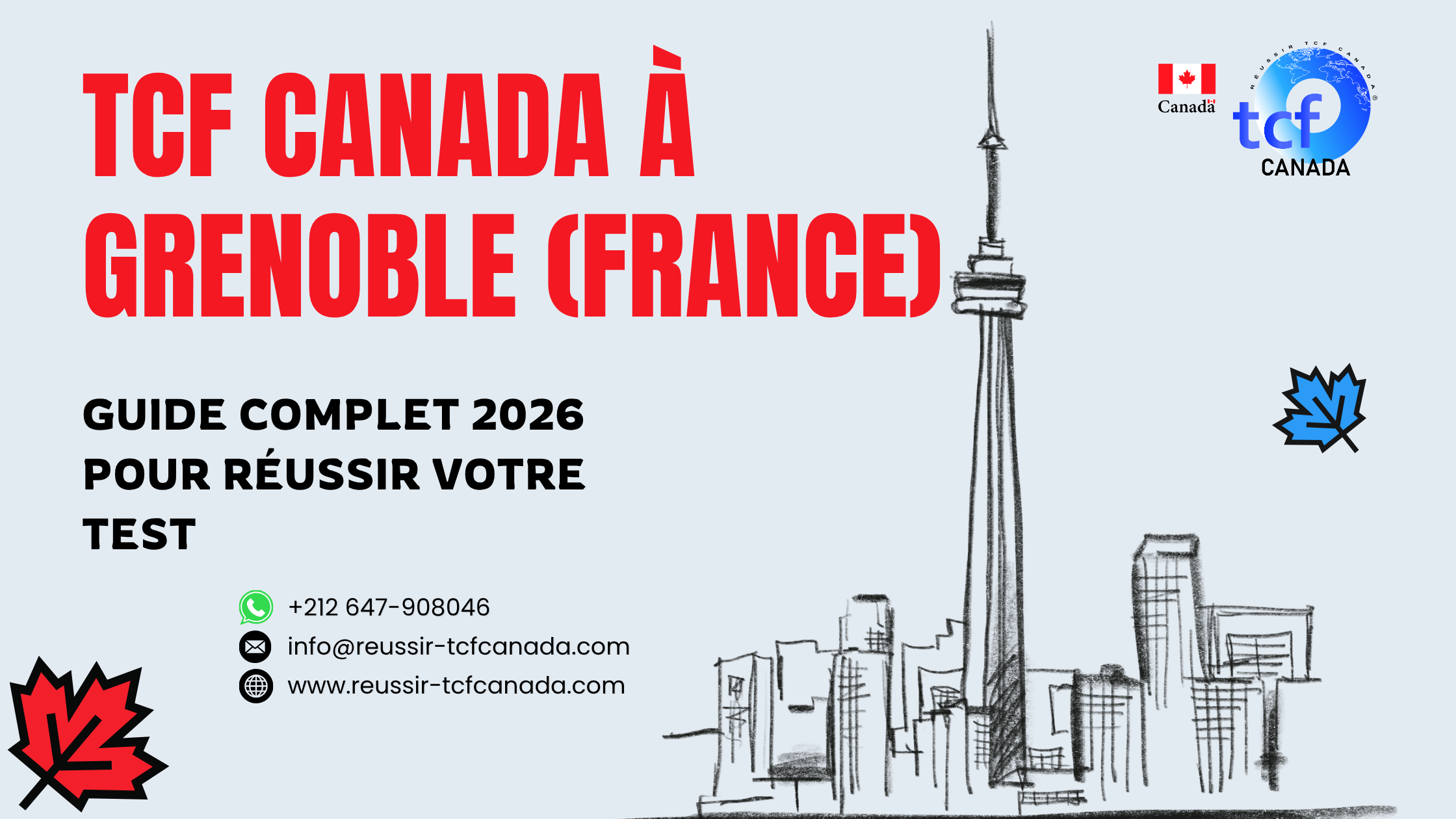 TCF Canada à Grenoble : guide complet, préparation en ligne, Pack Nabil et stratégies pour réussir votre test 2026.