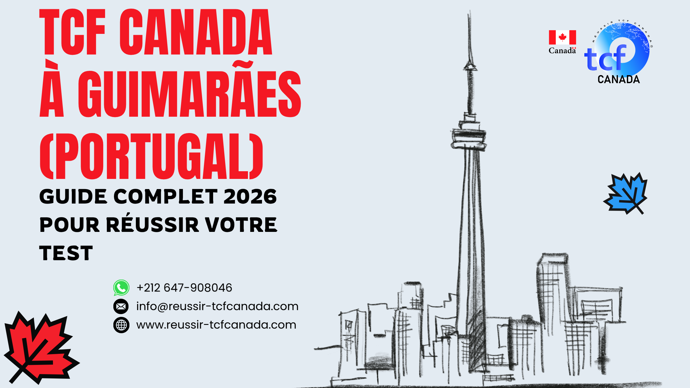 Préparez le TCF Canada à Guimarães : centres, conseils, méthodologie et ressources pour réussir votre test en 2026.