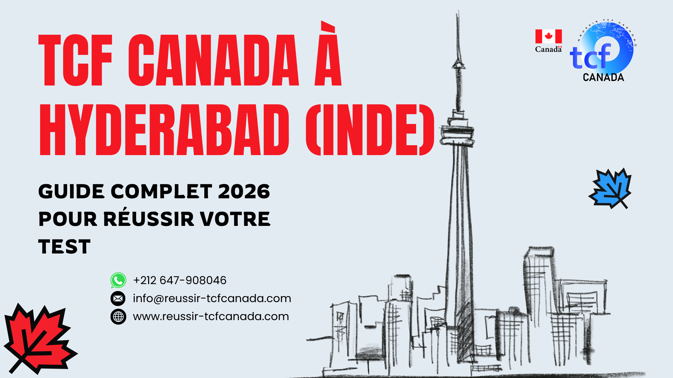 Guide 2026 TCF Canada à Hyderabad : préparation, centres et stratégies pour réussir le test français Canada.