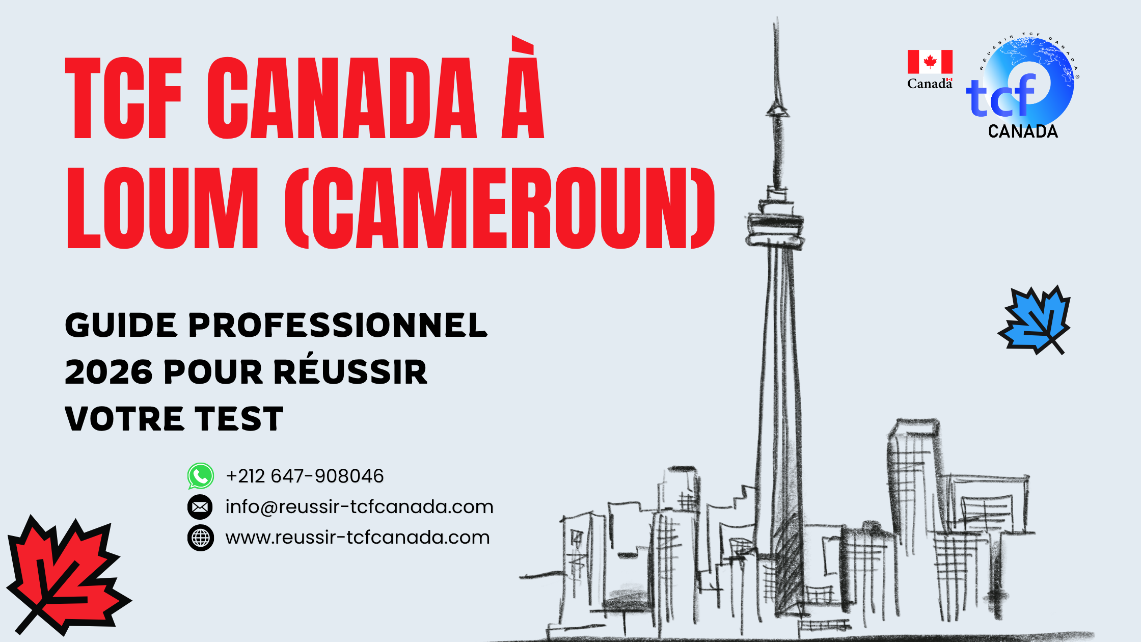 Préparez et réussissez le TCF Canada à Loum avec nos conseils, ressources et centres officiels pour une préparation complète.