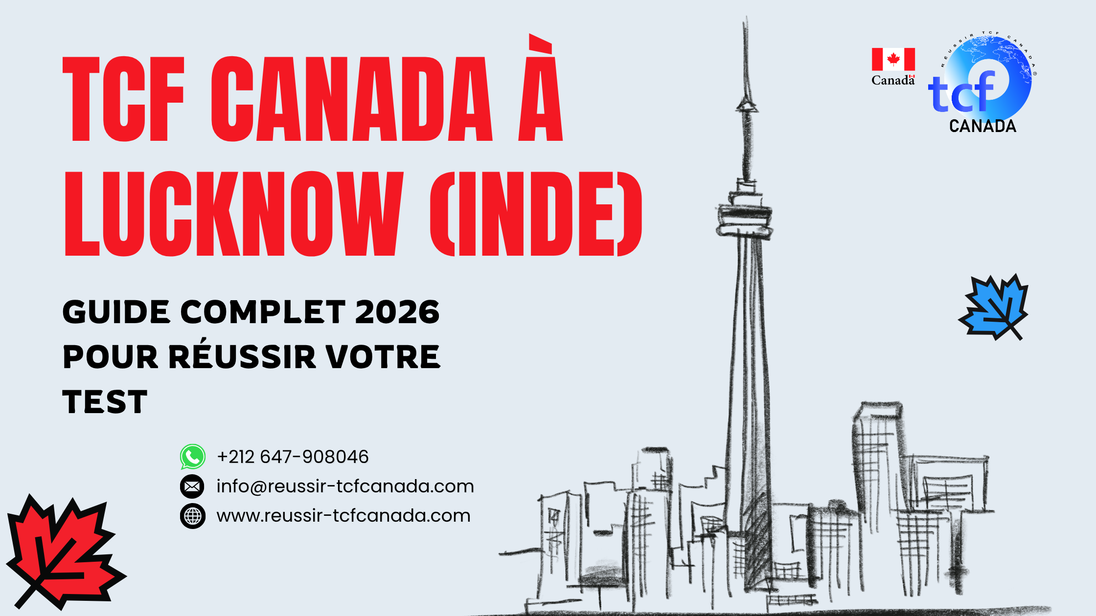 Guide 2026 TCF Canada à Lucknow : préparation, centres et stratégies pour réussir le test français Canada.