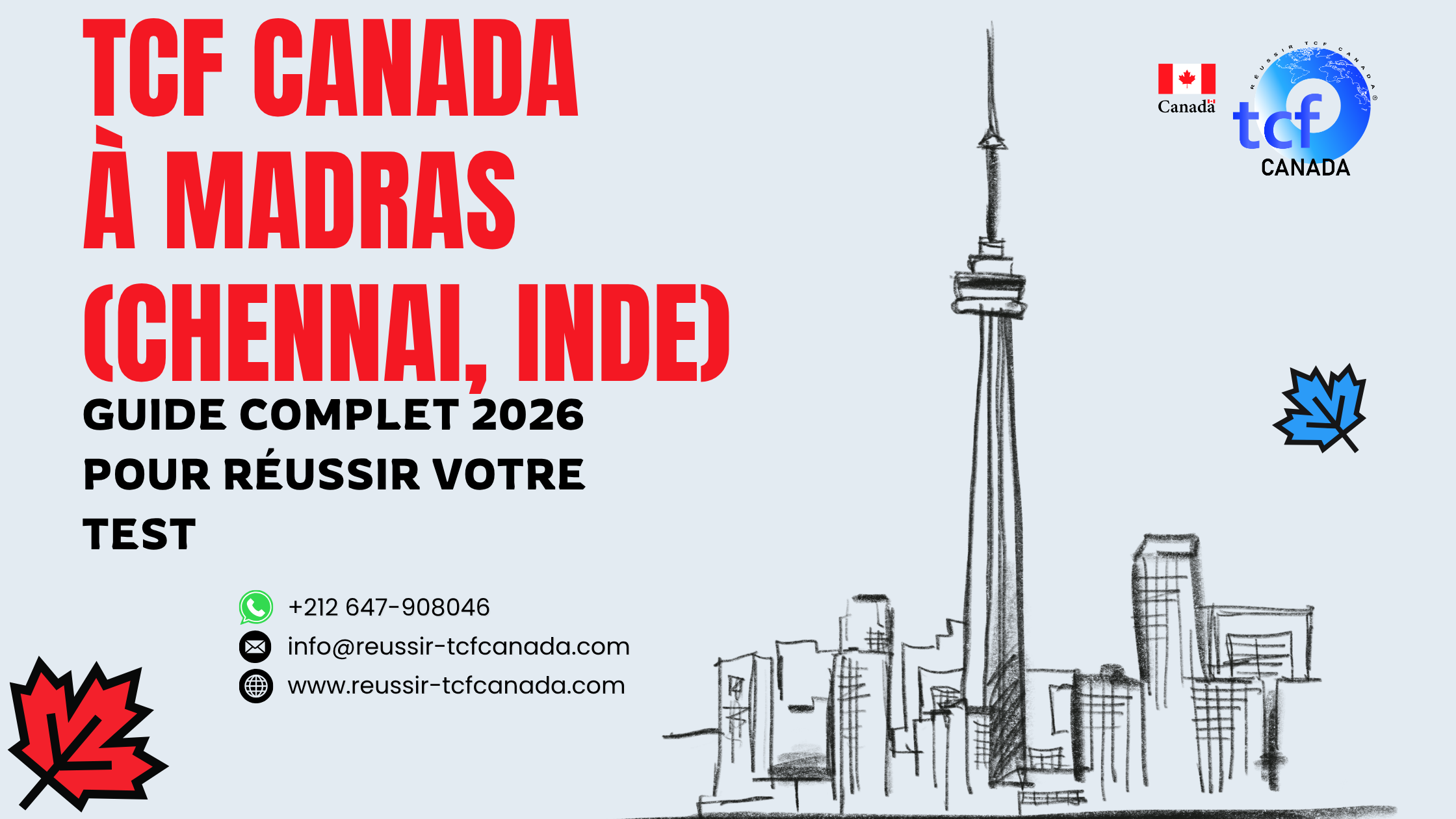 Guide 2026 TCF Canada à Madras : préparation, centres et stratégies pour réussir le test français Canada.